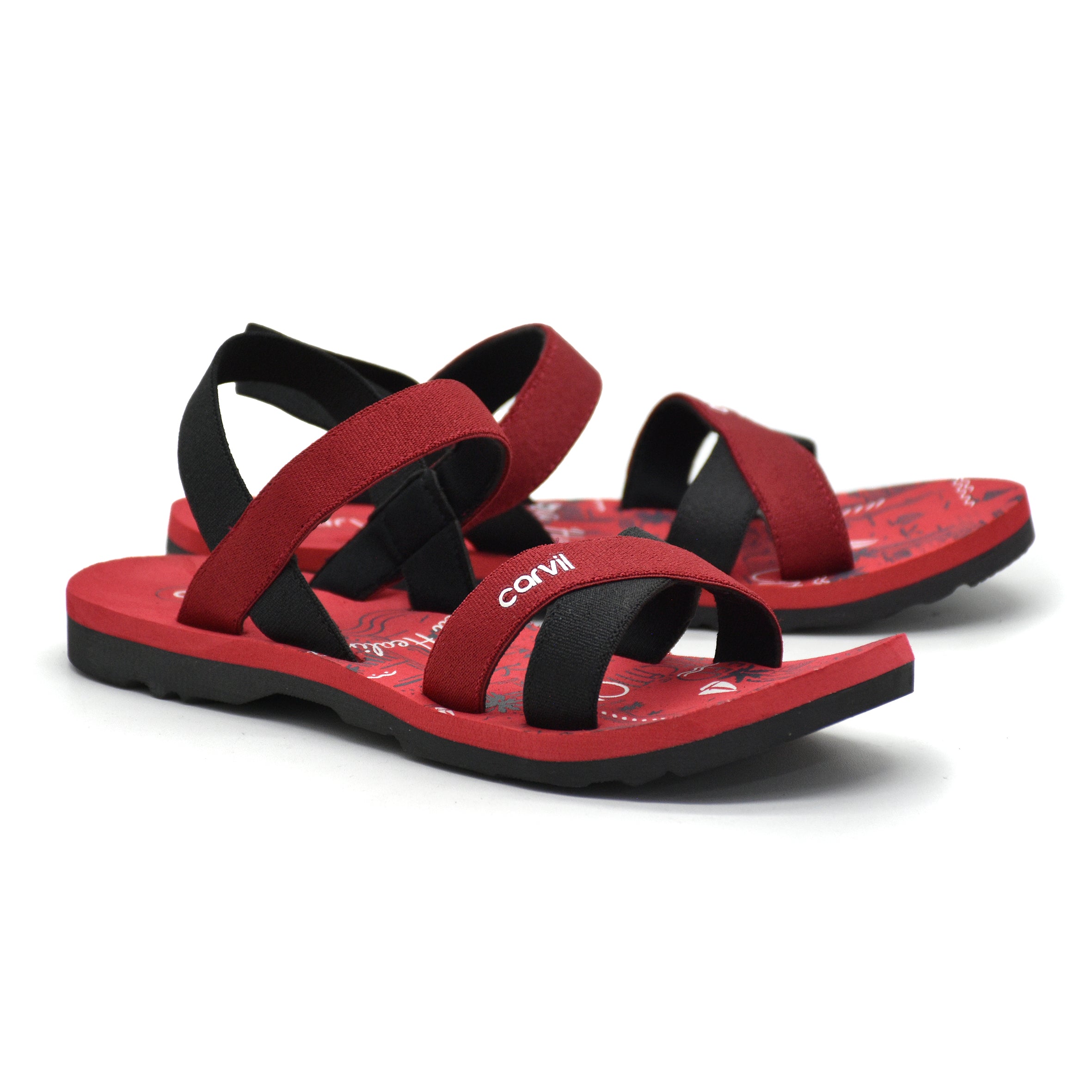 Carvil Sandal Anak Noventa - TB Black/Red
