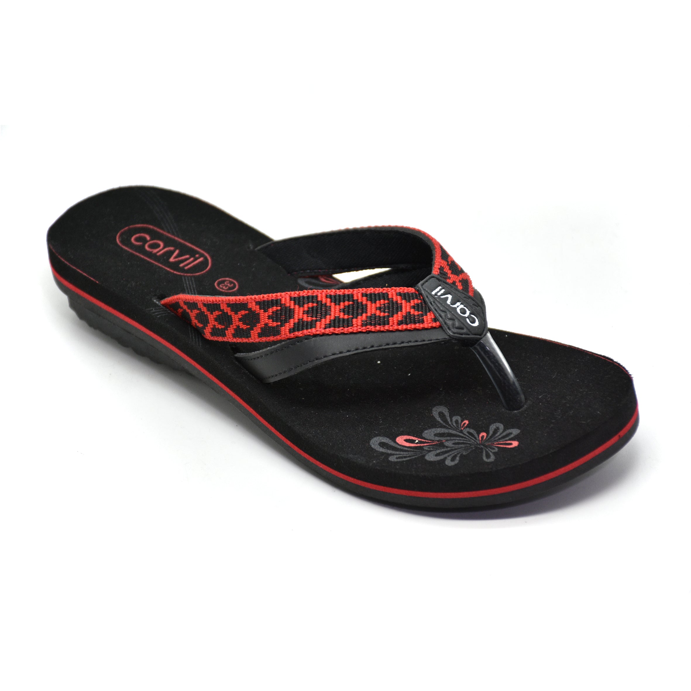 Carvil Sandal Anak NUMA-TW - BLACK/RED