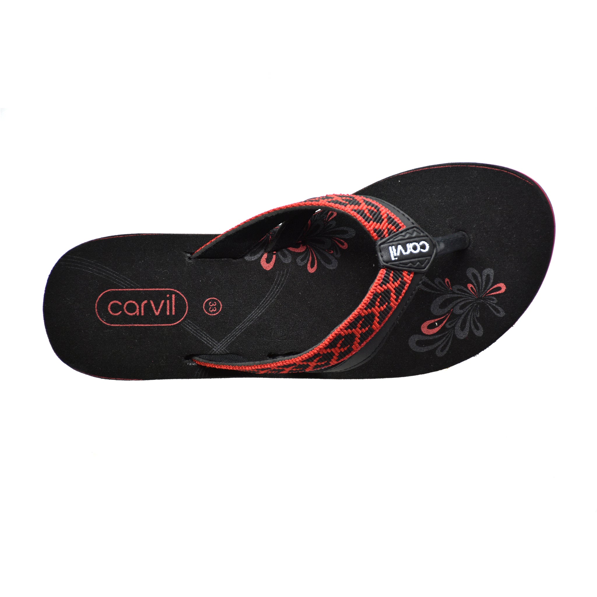 Carvil Sandal Anak NUMA-TW - BLACK/RED