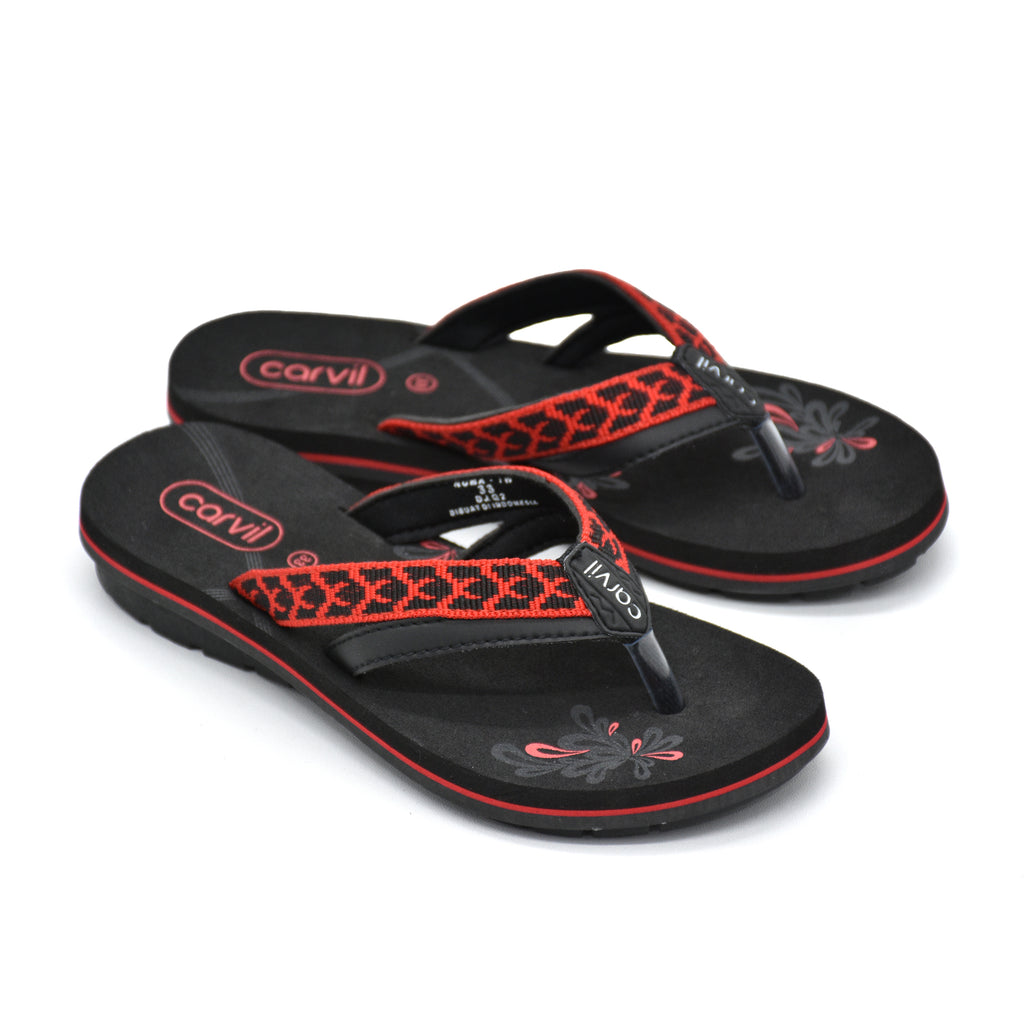 Carvil Sandal Anak NUMA-TW - BLACK/RED