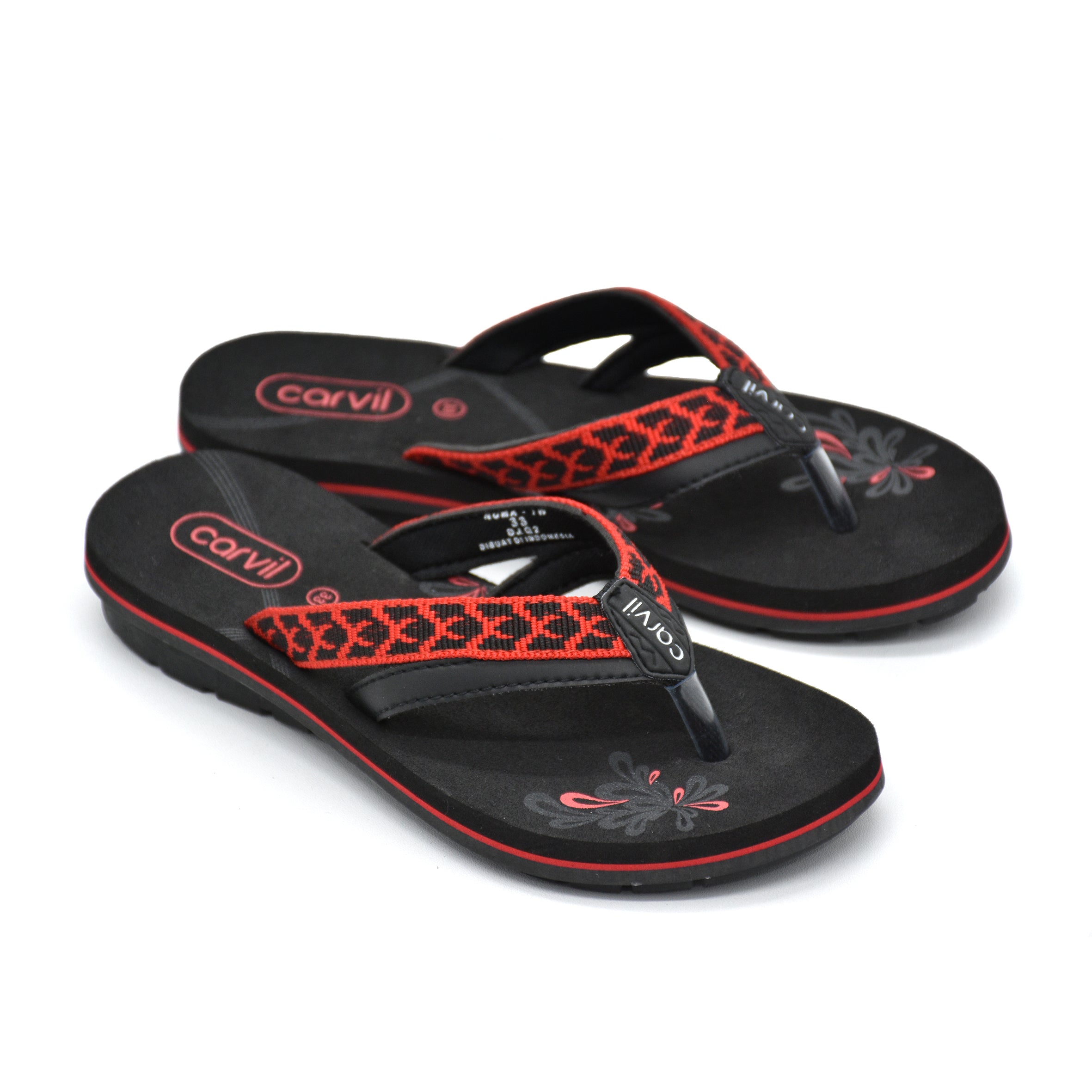 Carvil Sandal Anak NUMA-TW - BLACK/RED