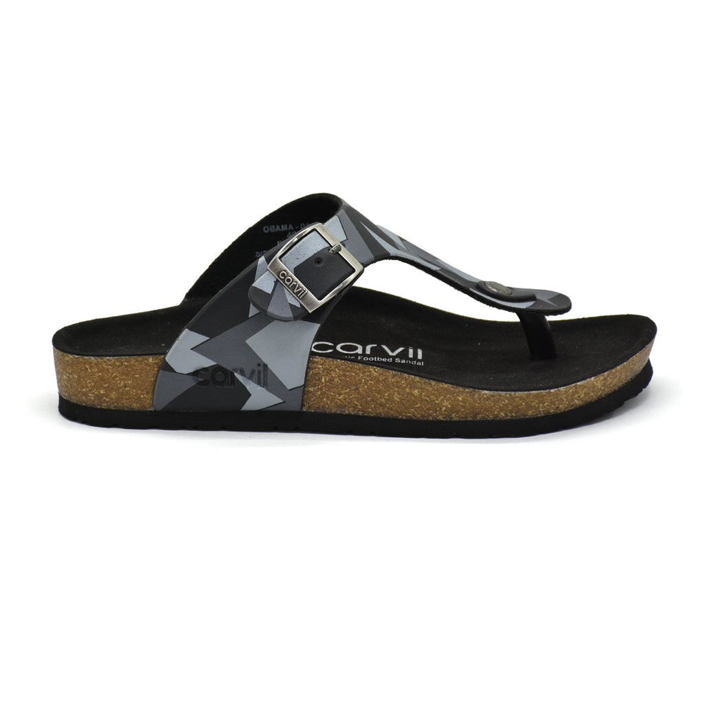 Carvil Sandal Obama - 01 Black/Grey