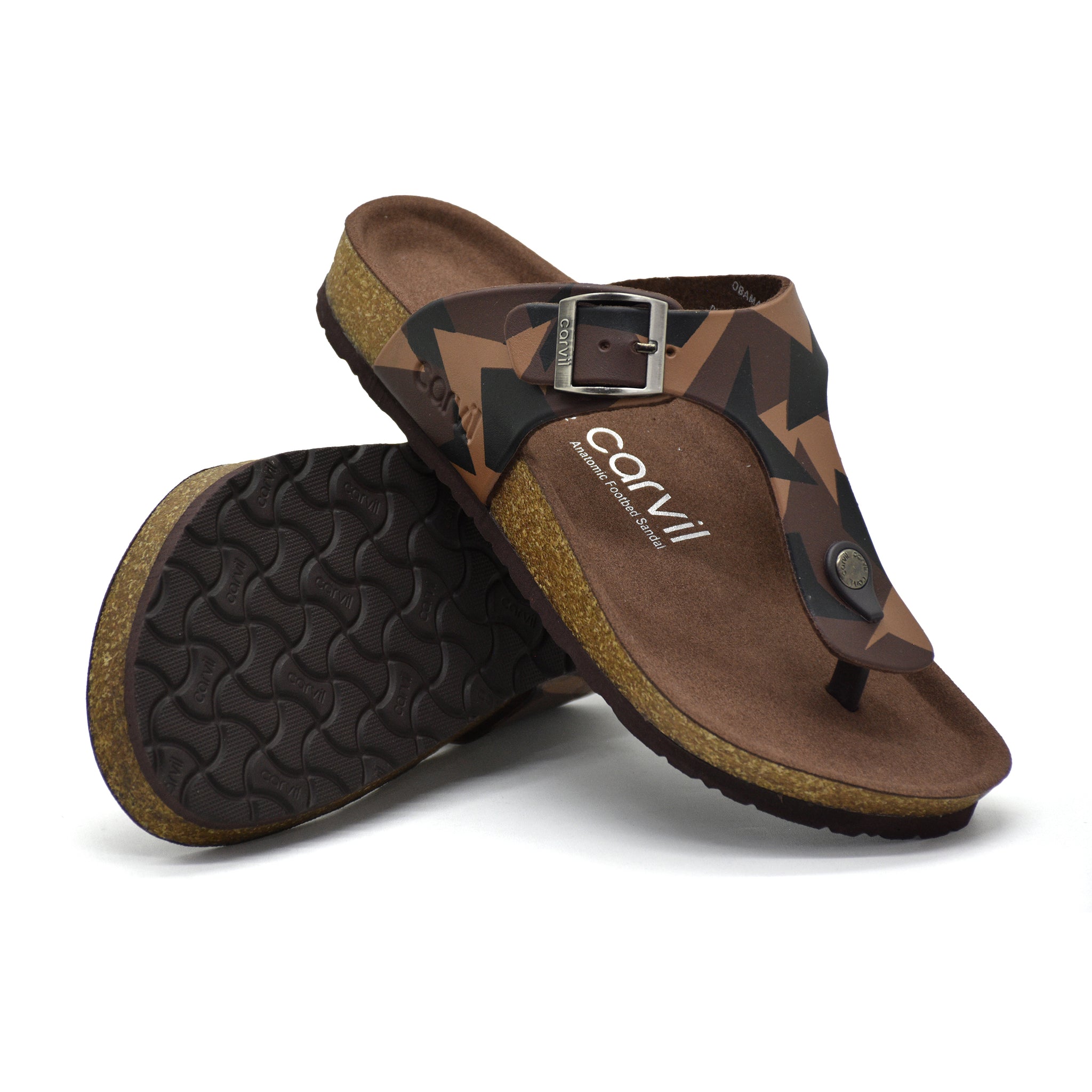 Carvil Sandal Obama - 01 Brown/Stone