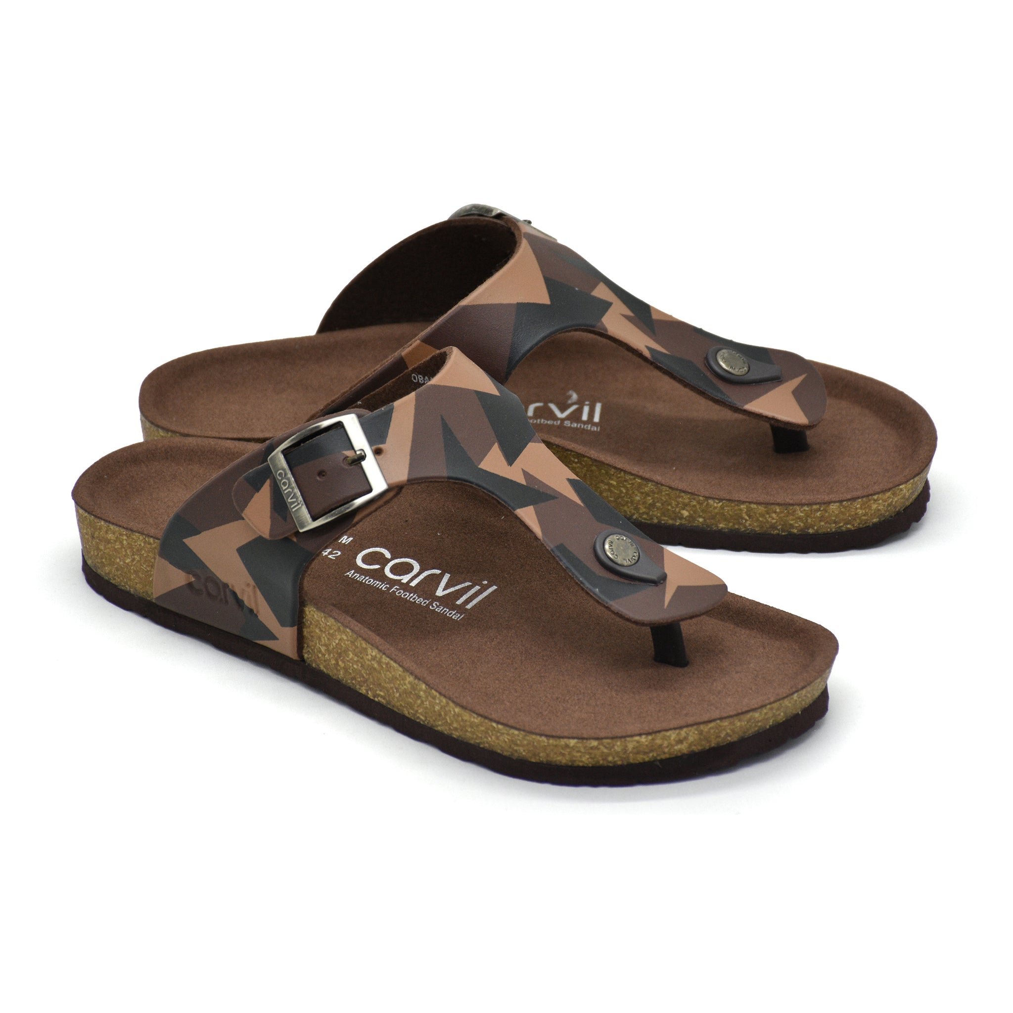 Carvil Sandal Obama - 01 Brown/Stone