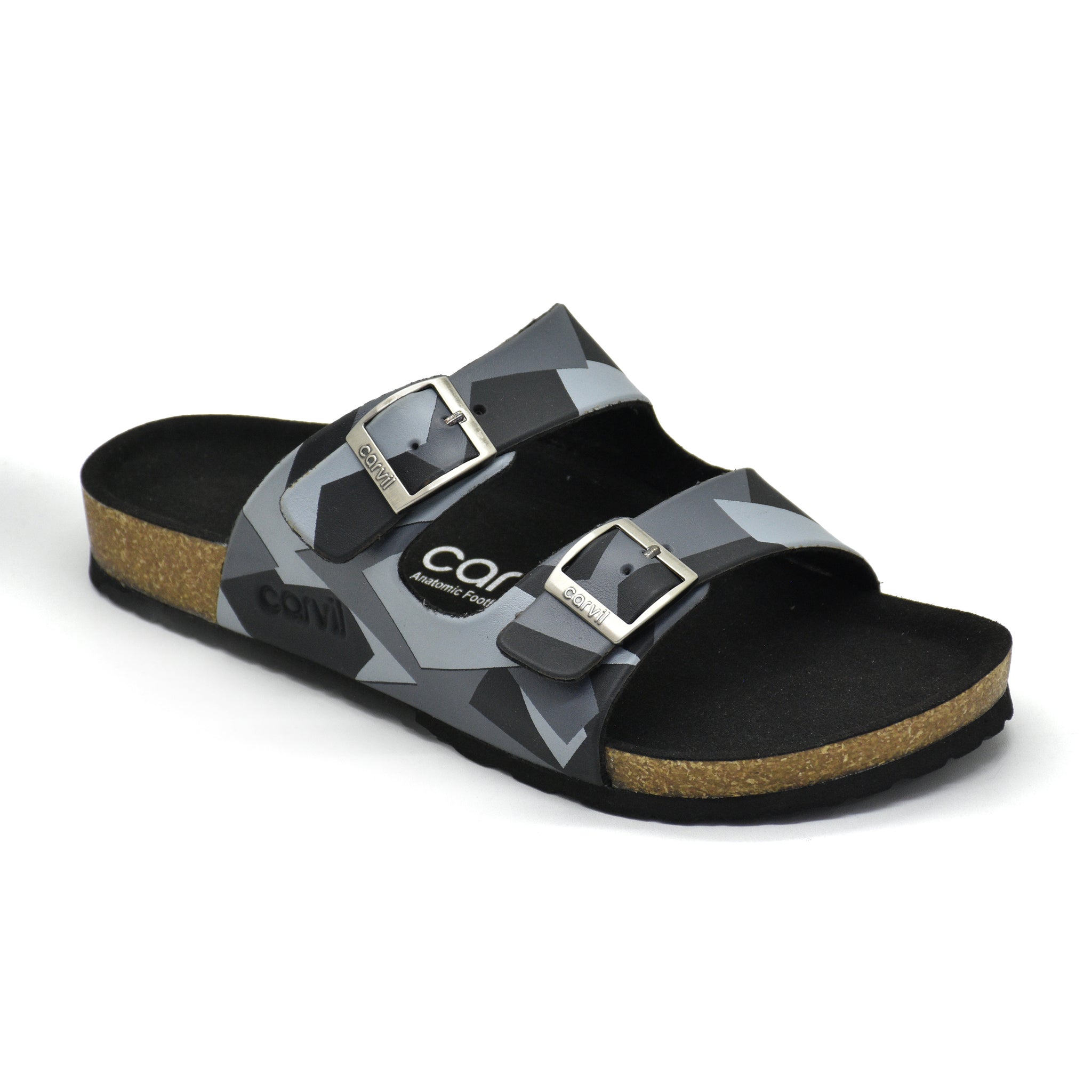 Carvil Sandal Pria Obama - 02 Black/Grey