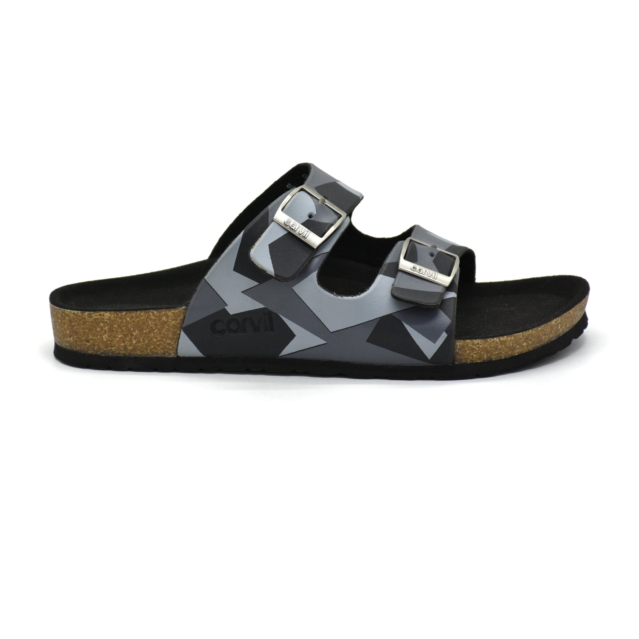 Carvil Sandal Pria Obama - 02 Black/Grey