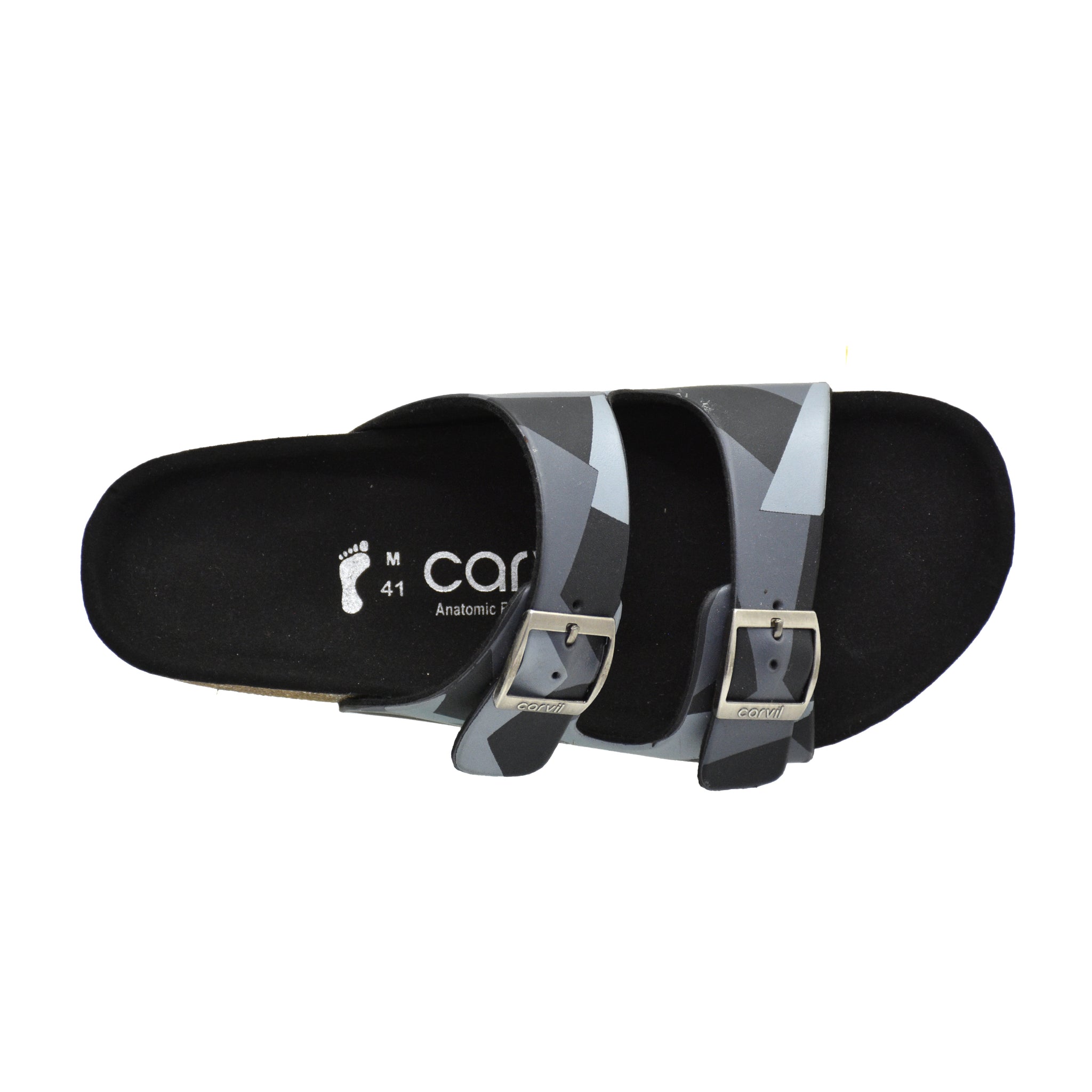 Carvil Sandal Pria Obama - 02 Black/Grey