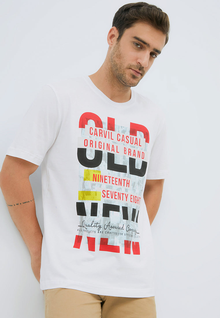 Carvil T-Shirt Man OLD-WHT WHITE