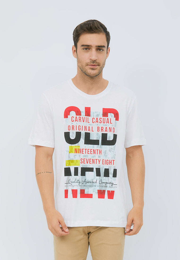 Carvil T-Shirt Man OLD-WHT WHITE
