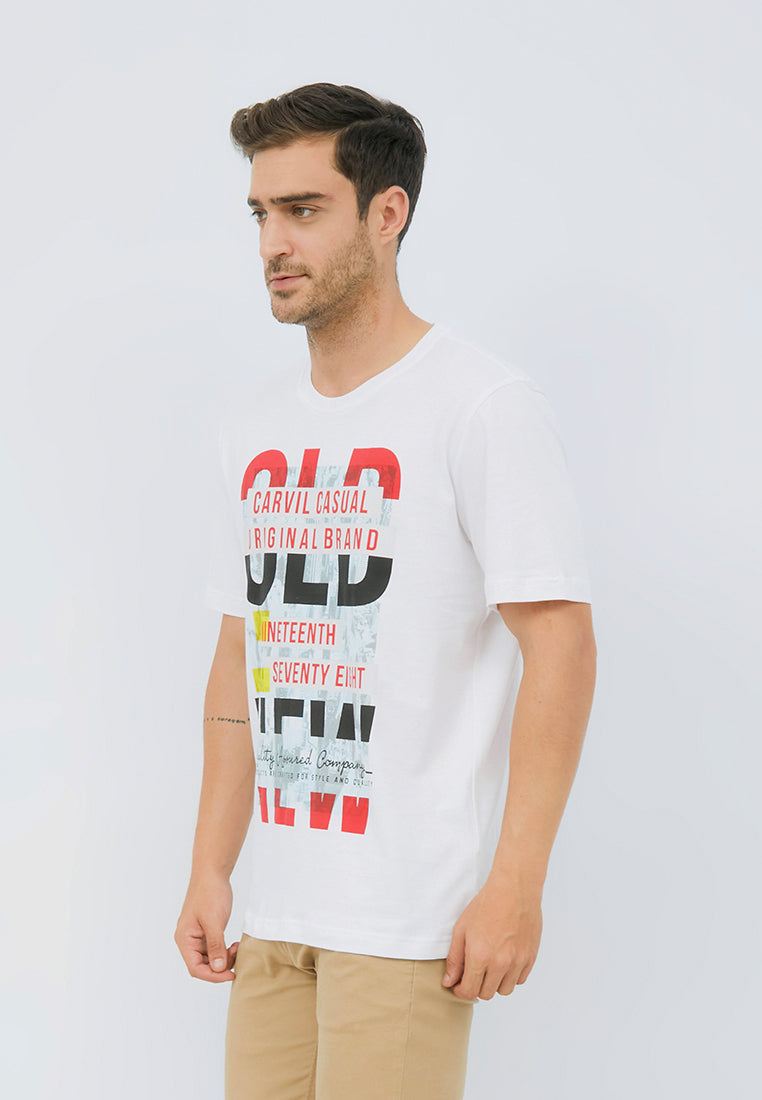 Carvil T-Shirt Man OLD-WHT WHITE
