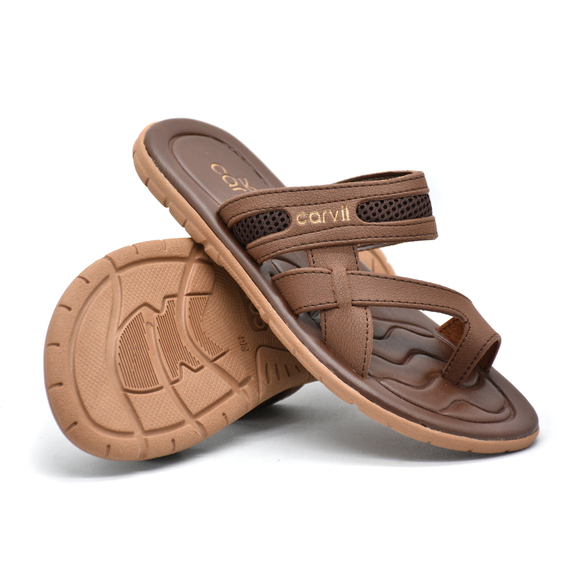 Carvil Sandal Anak OXSA 03 TP - DARK BROWN