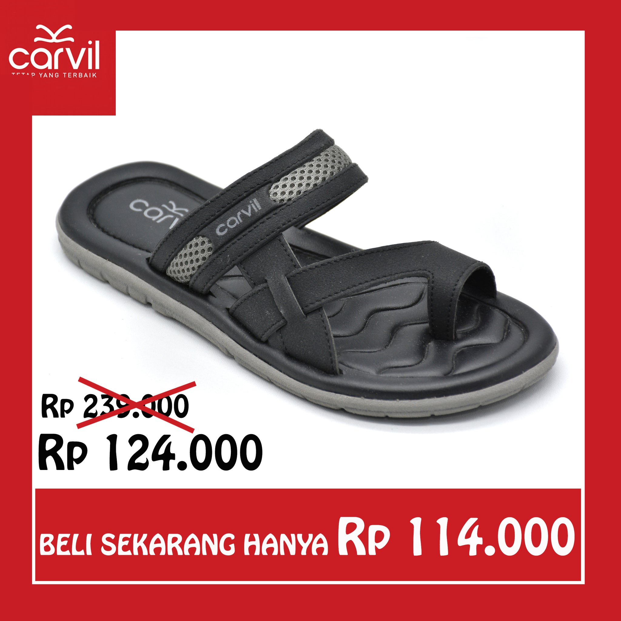 Carvil Sandal Anak OXSA-03 TP BLACK