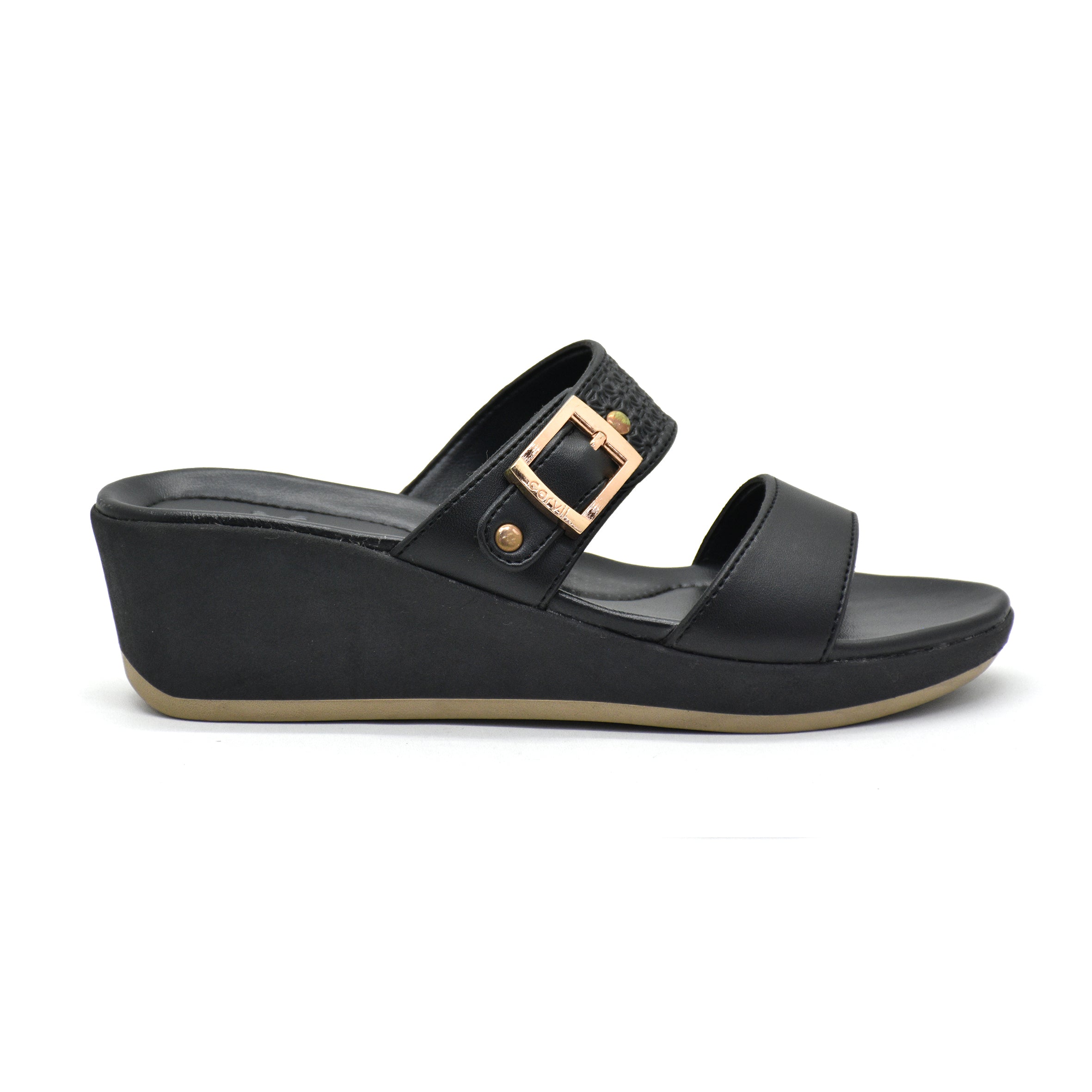 Carvil Sandal Wanita PAMINA-02 L BLACK
