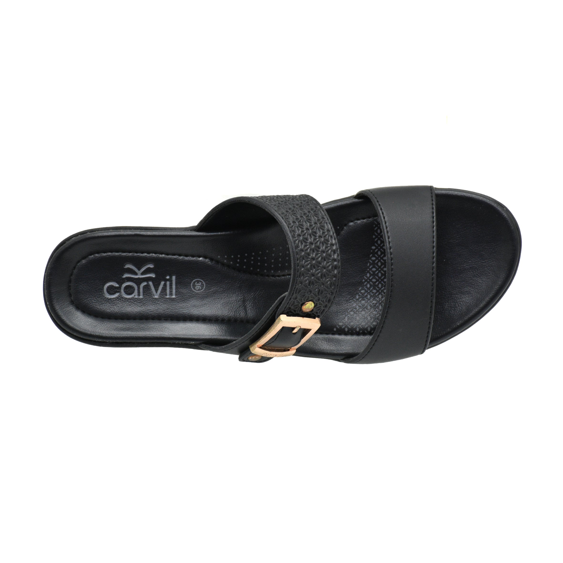 Carvil Sandal Wanita PAMINA-02 L BLACK