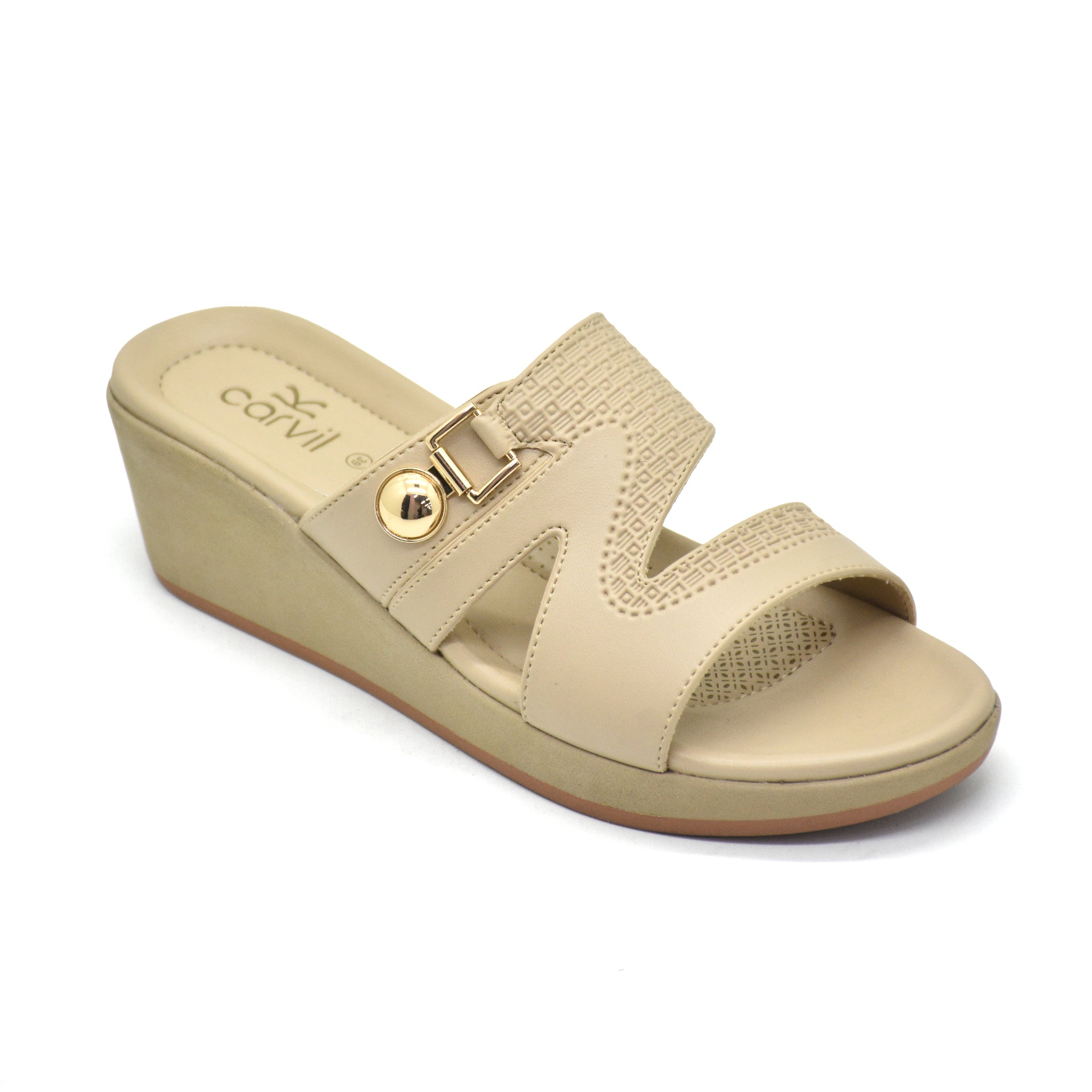 Carvil Sandal Wanita PAMINA-03 L BEIGE