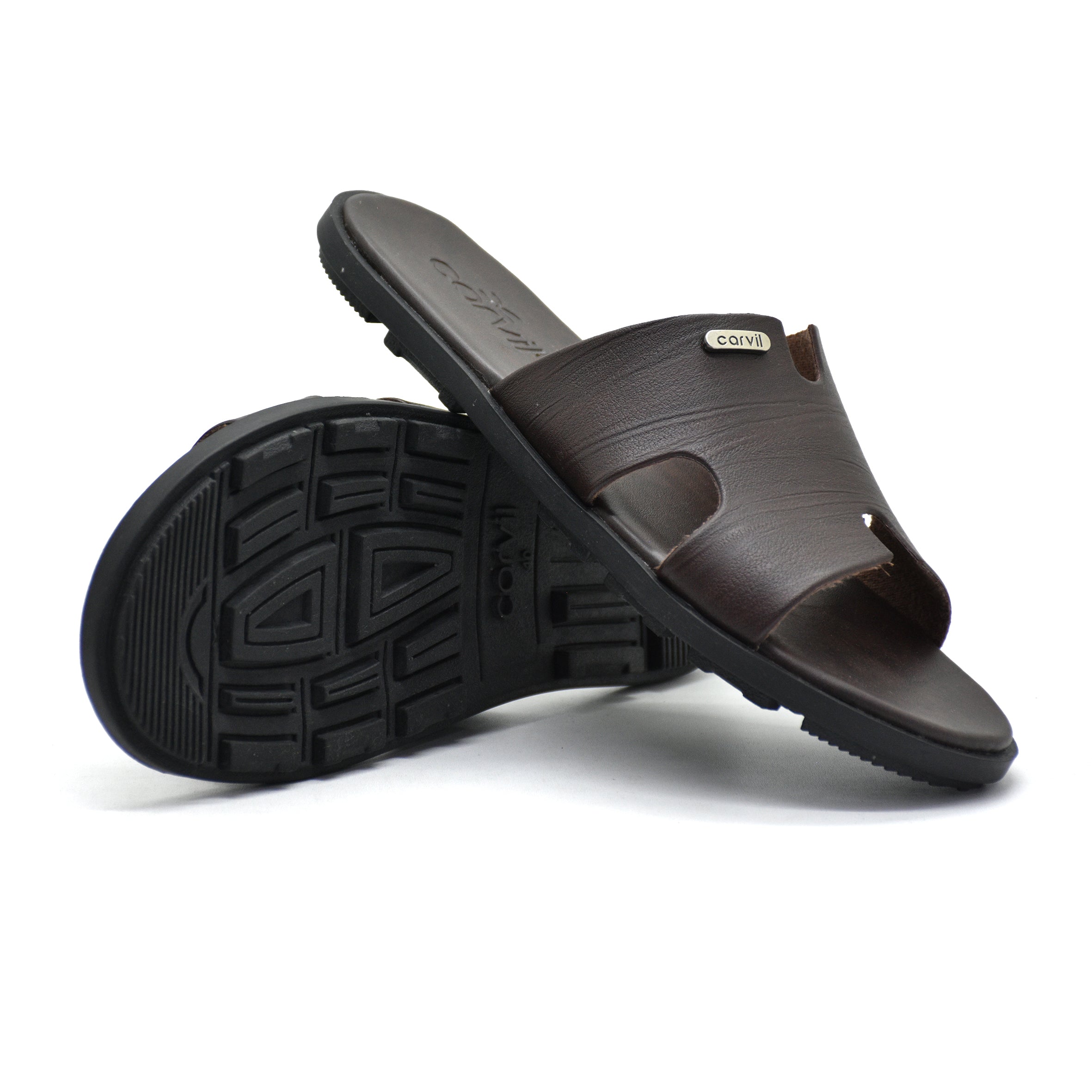 Carvil Sandal Pria PAMISH-01 M DARK BROWN