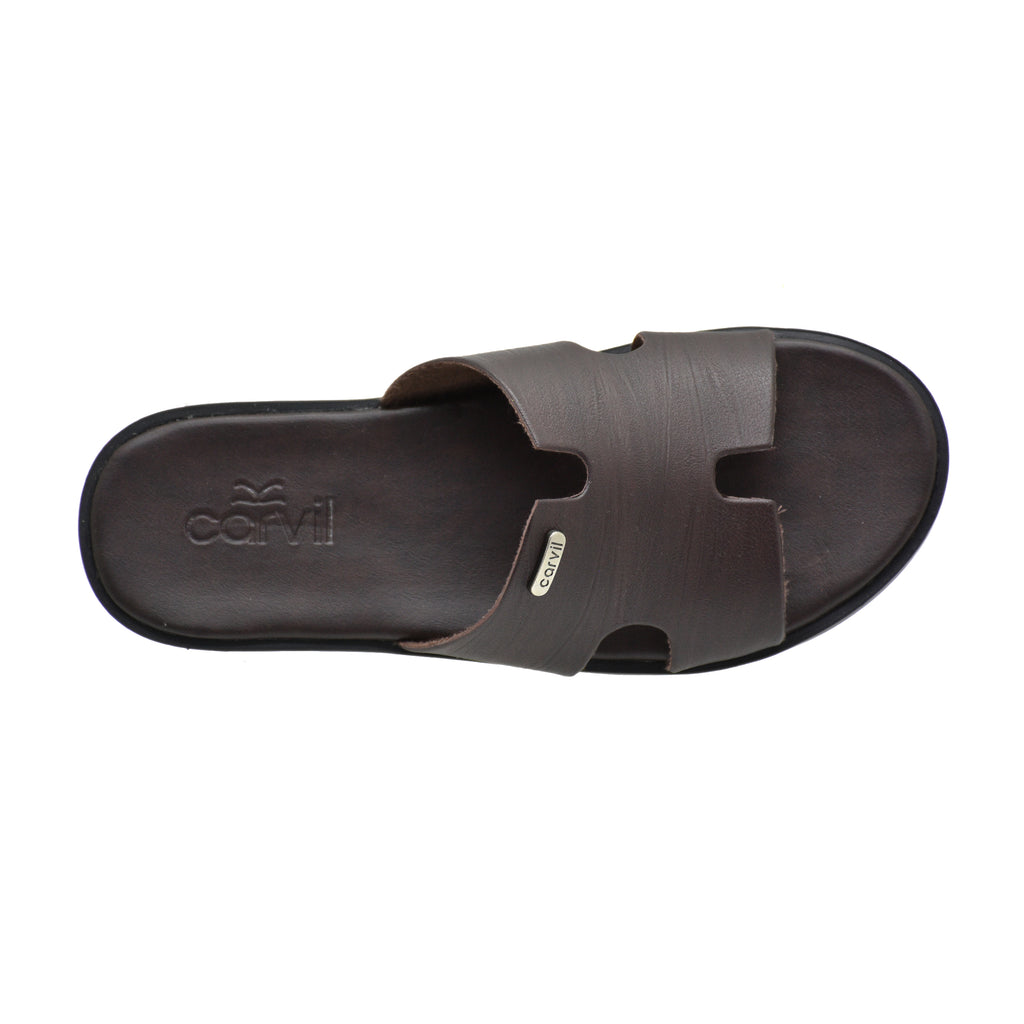 Carvil Sandal Pria PAMISH-01 M DARK BROWN