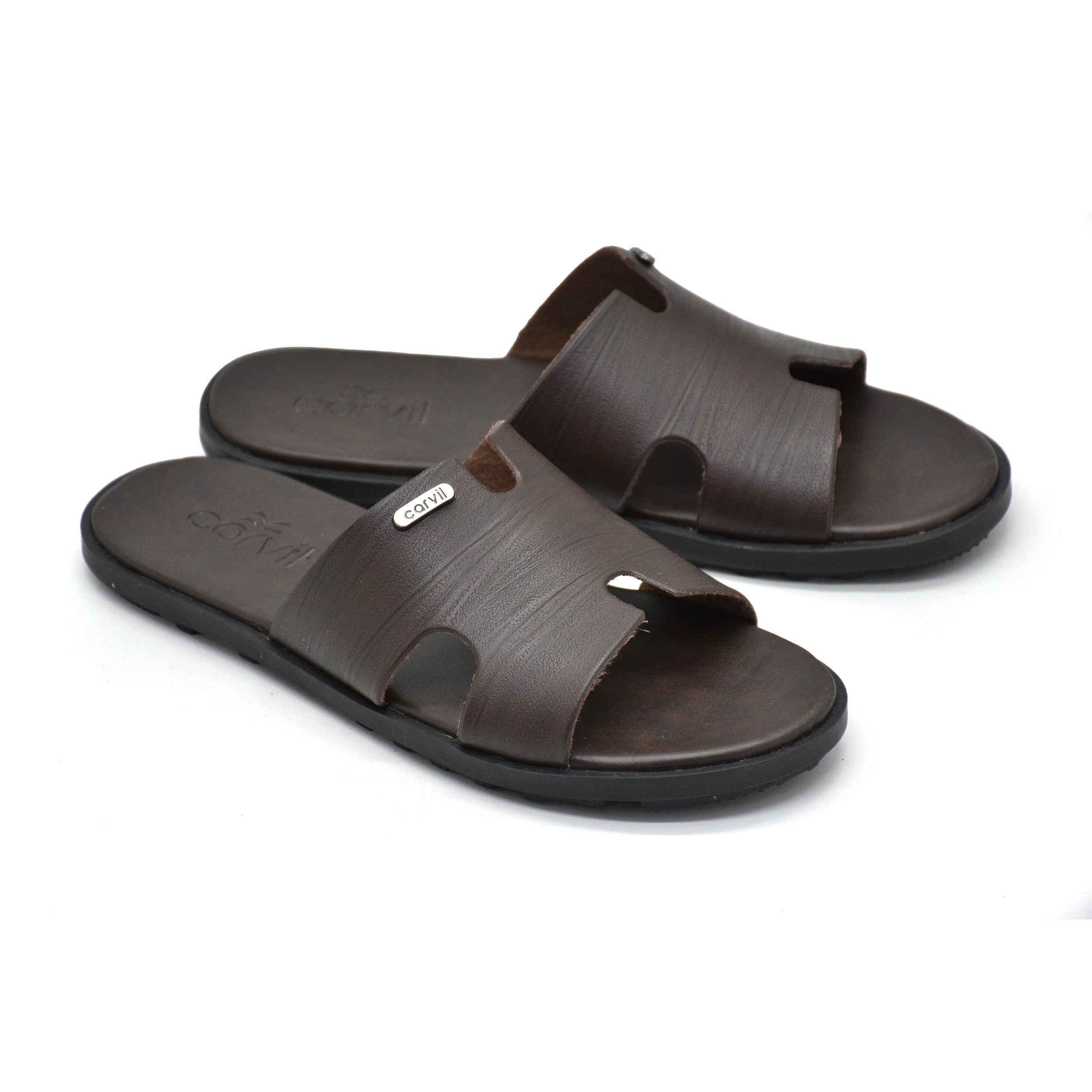 Carvil Sandal Pria PAMISH-01 M DARK BROWN