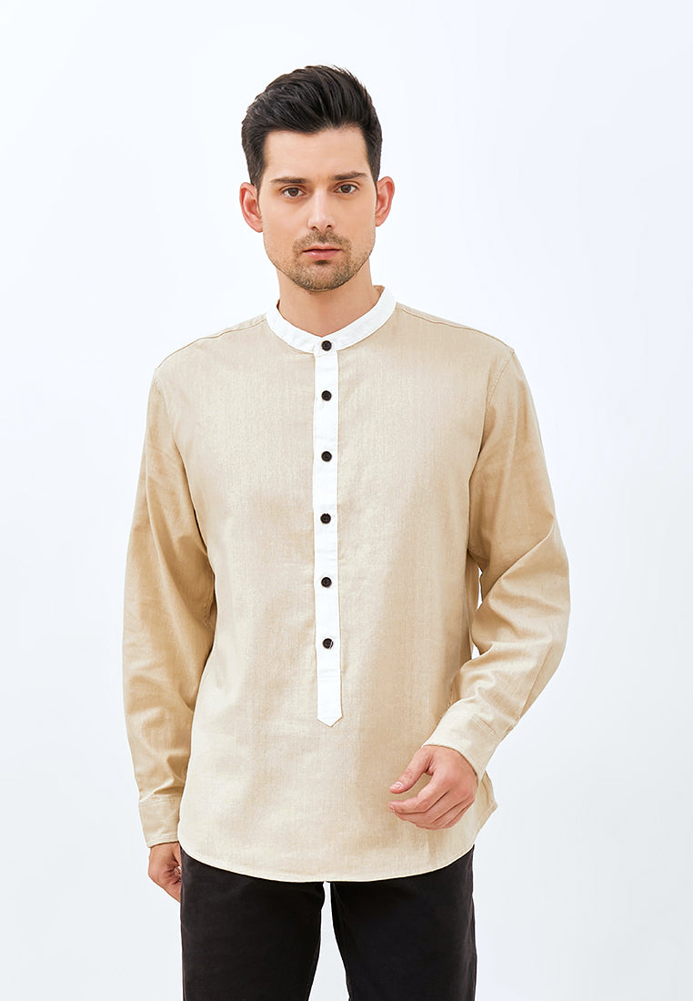 Carvil Baju Koko Man PASHA-BRO BROWN