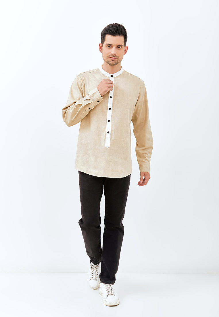 Carvil Baju Koko Man PASHA-BRO BROWN