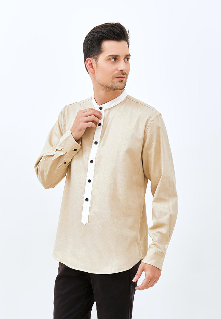 Carvil Baju Koko Man PASHA-BRO BROWN