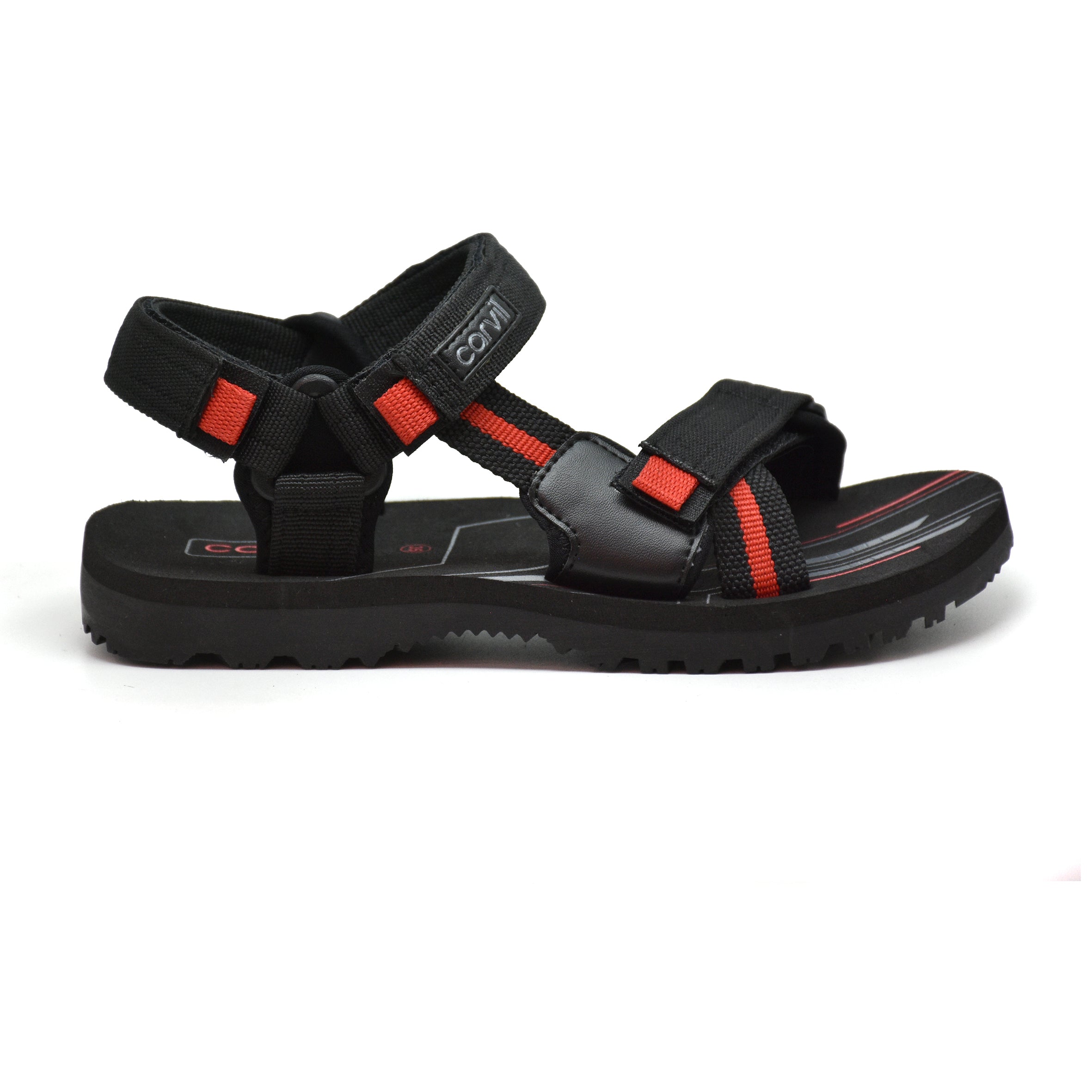 Carvil Sandal Anak POLAROID-GT BLACK/RED