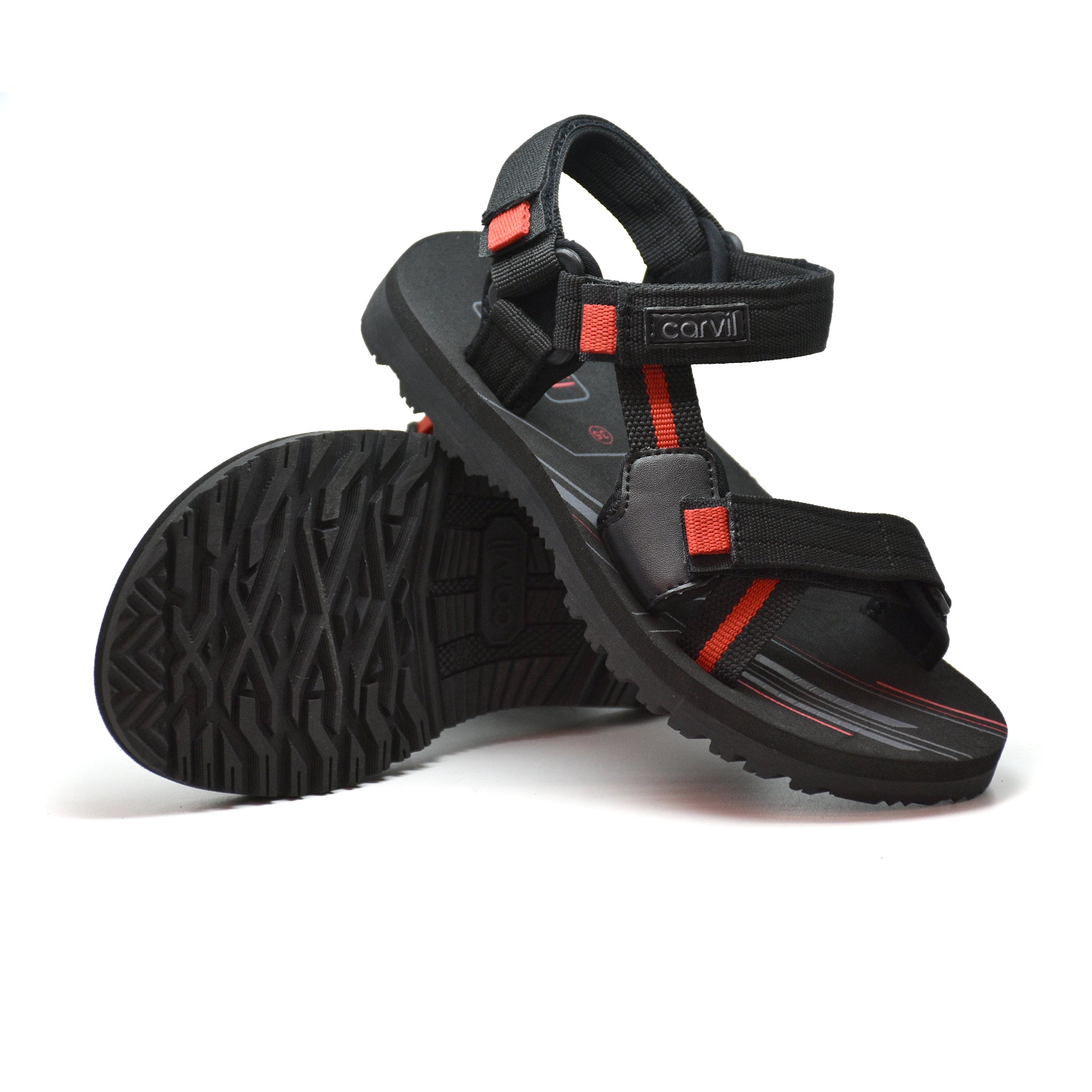 Carvil Sandal Anak POLAROID-GT BLACK/RED