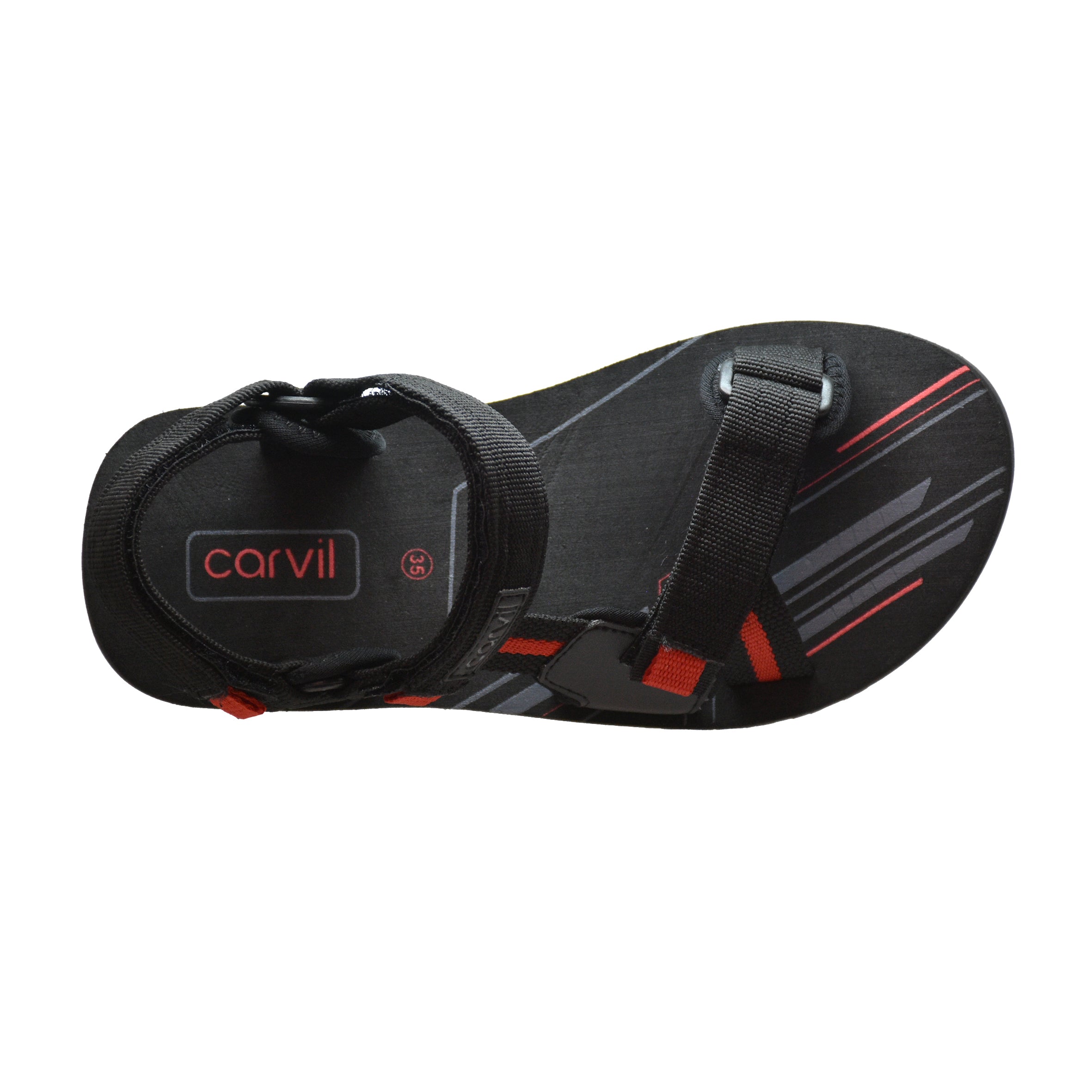 Carvil Sandal Anak POLAROID-GT BLACK/RED