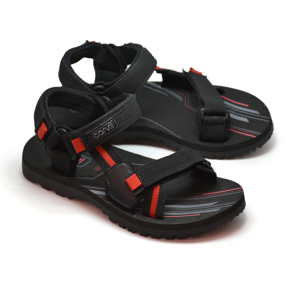 Carvil Sandal Anak POLAROID-GT BLACK/RED