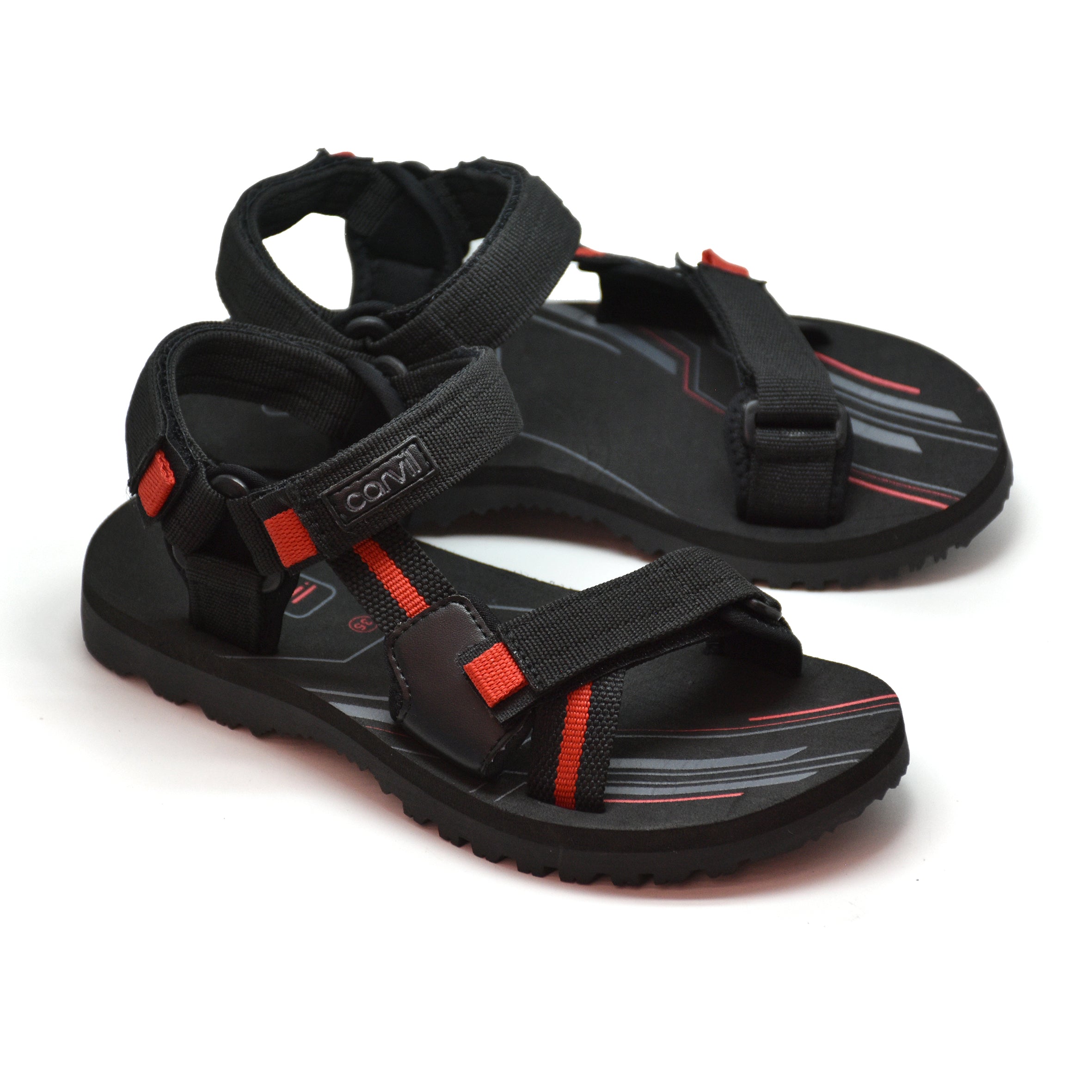 Carvil Sandal Anak POLAROID-GT BLACK/RED