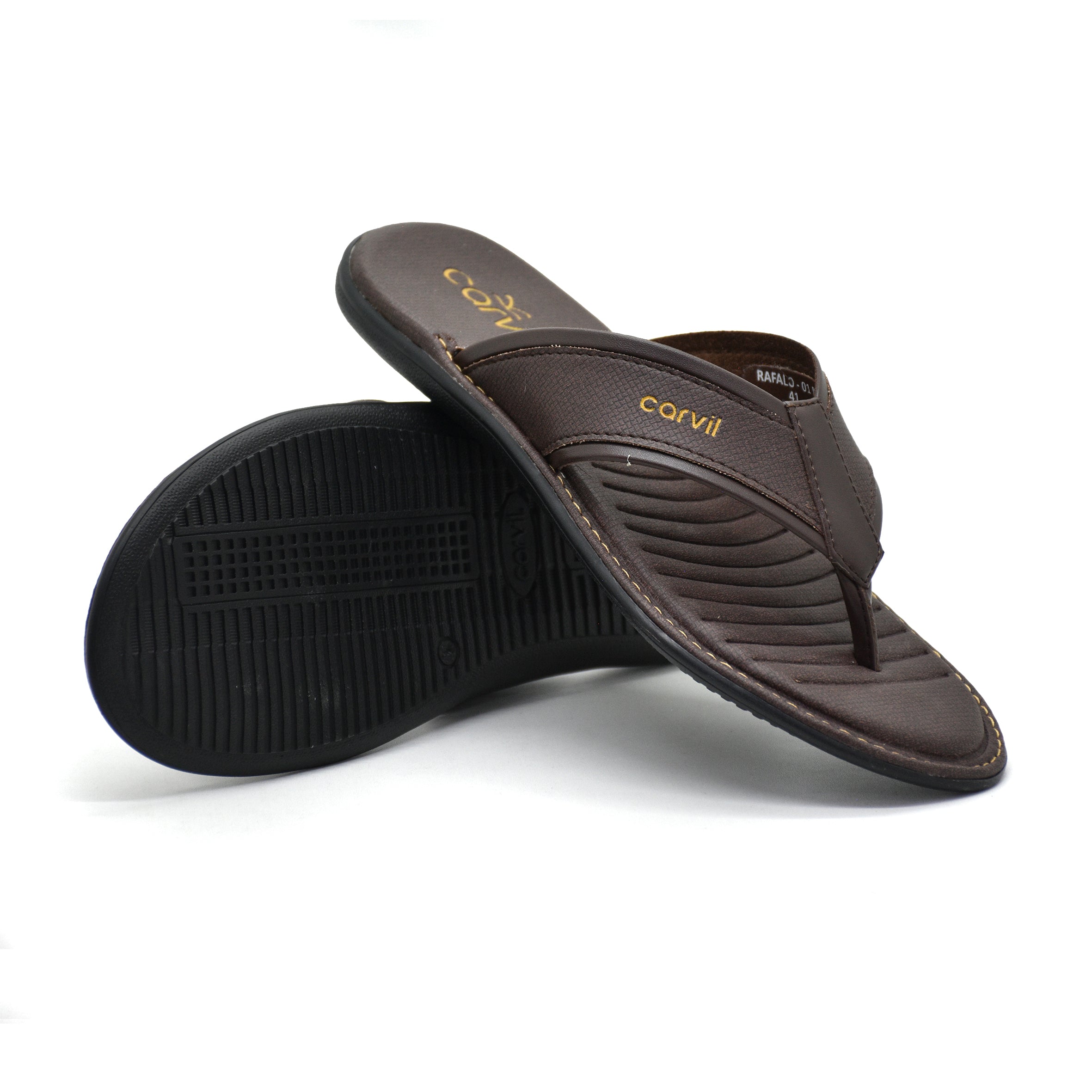 Carvil Sandal Pria RAFALO-01 M DARK BROWN