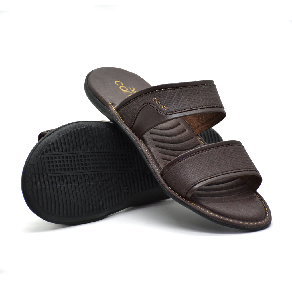 Carvil Sandal Pria RAFALO-02 M DARK BROWN