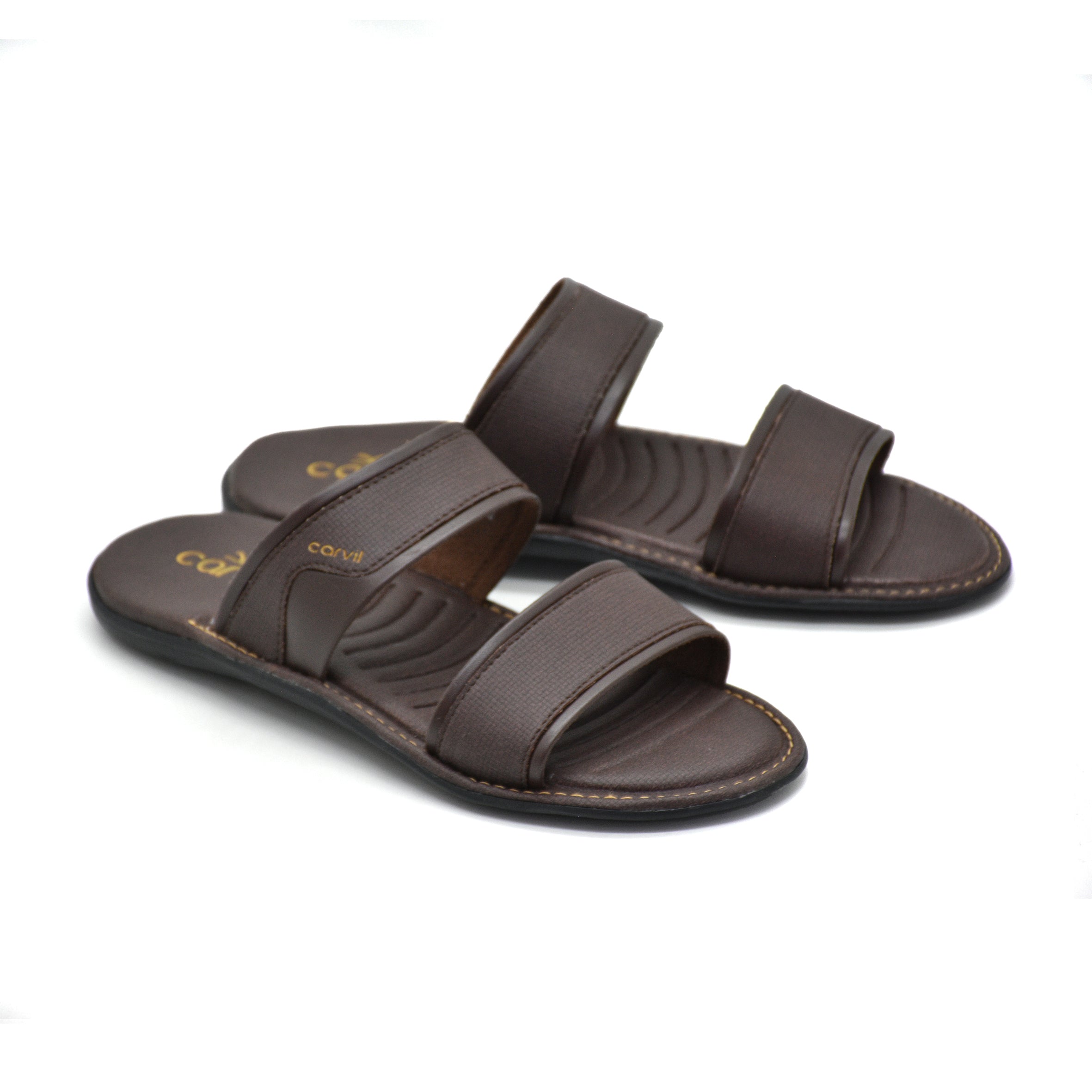 Carvil Sandal Pria RAFALO-02 M DARK BROWN
