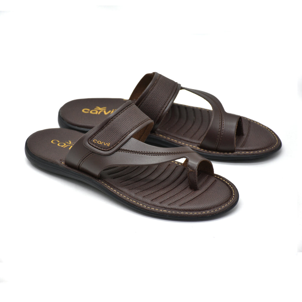 Carvil Sandal Pria RAFALO-03 M DARK BROWN