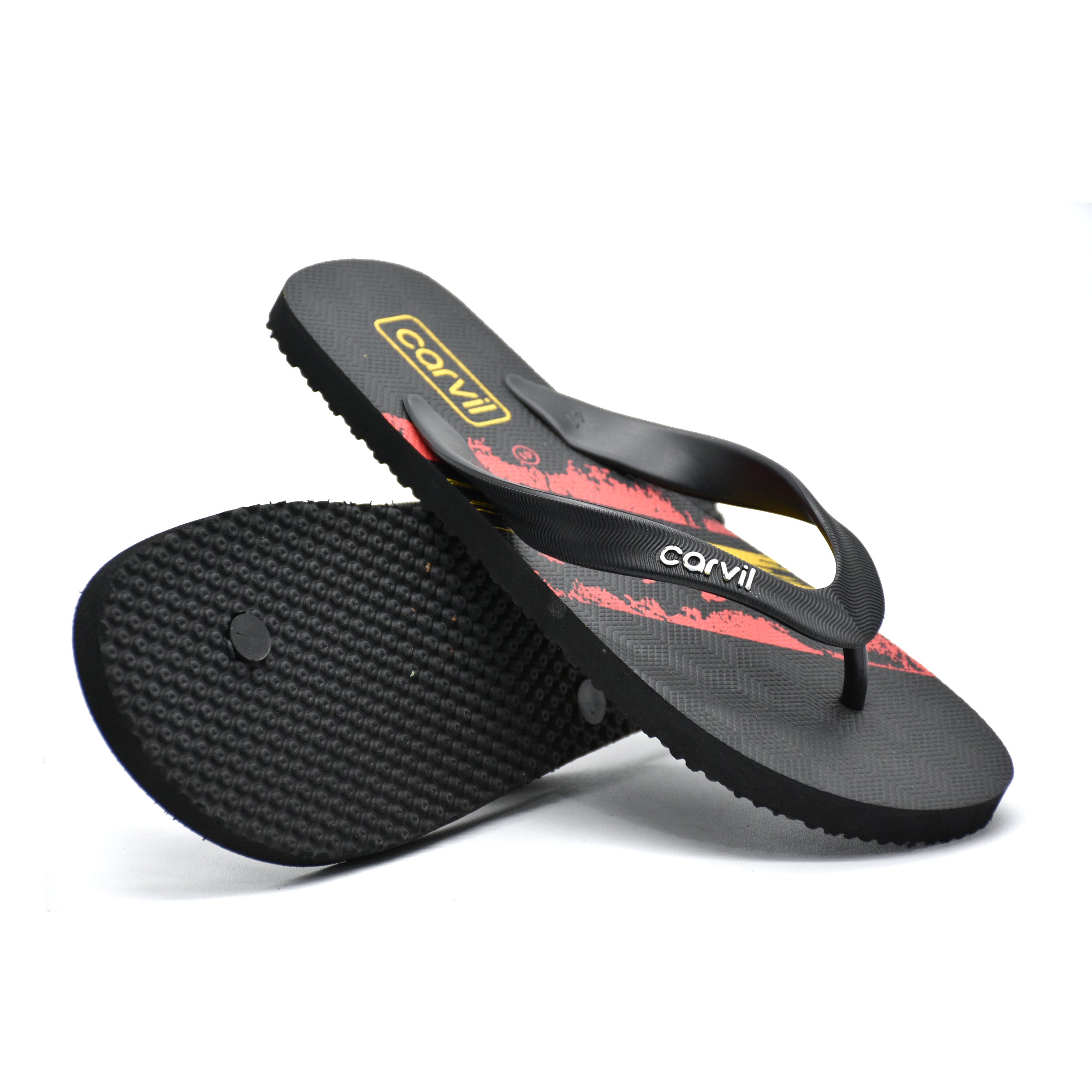 Carvil Sandal Jepit Pria RAMOS-M - RED/YELLOW