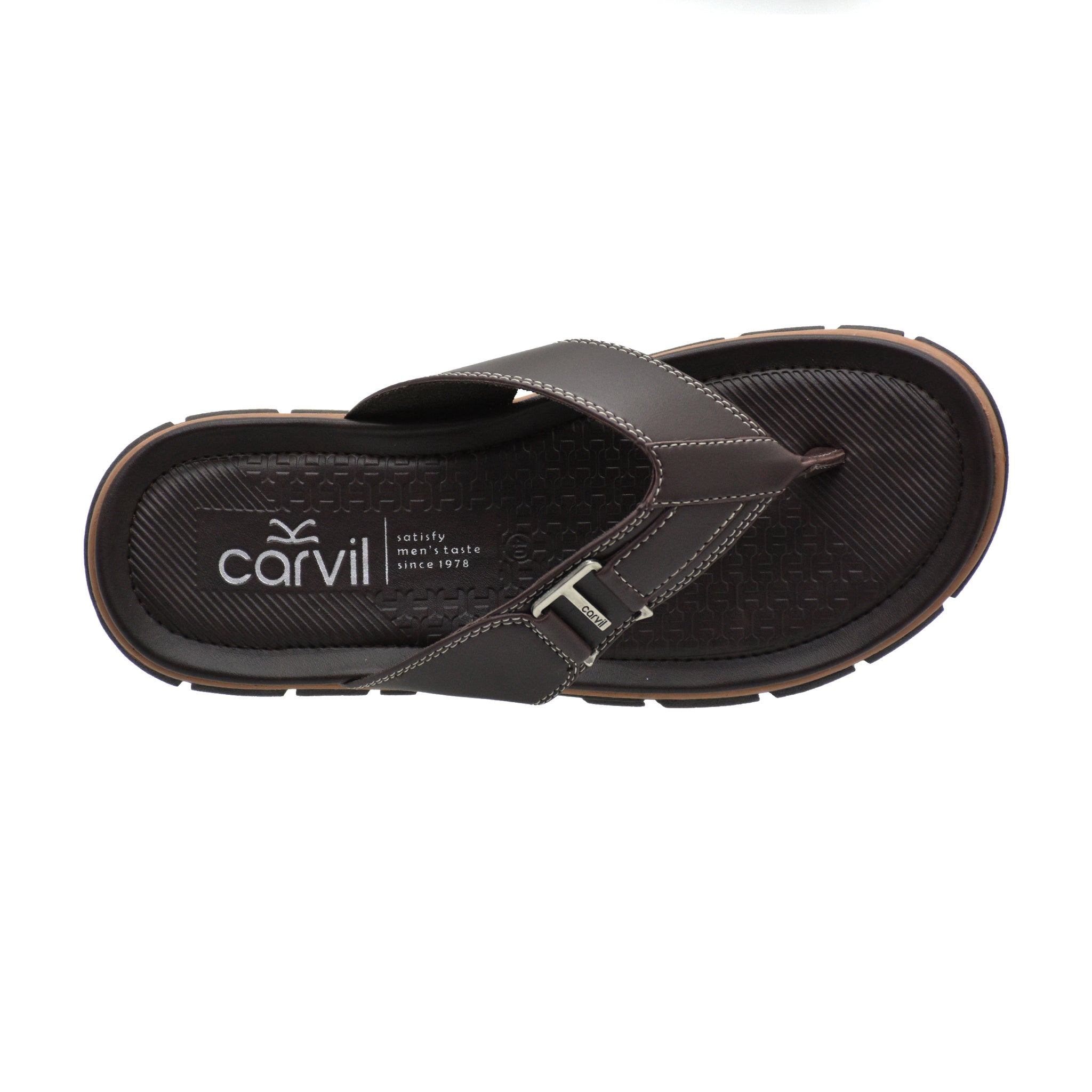 Carvil Sandal Pria REVANT-01 M DARK BROWN