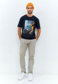 Carvil Tshirt Pria Road - Black - Fashion Man