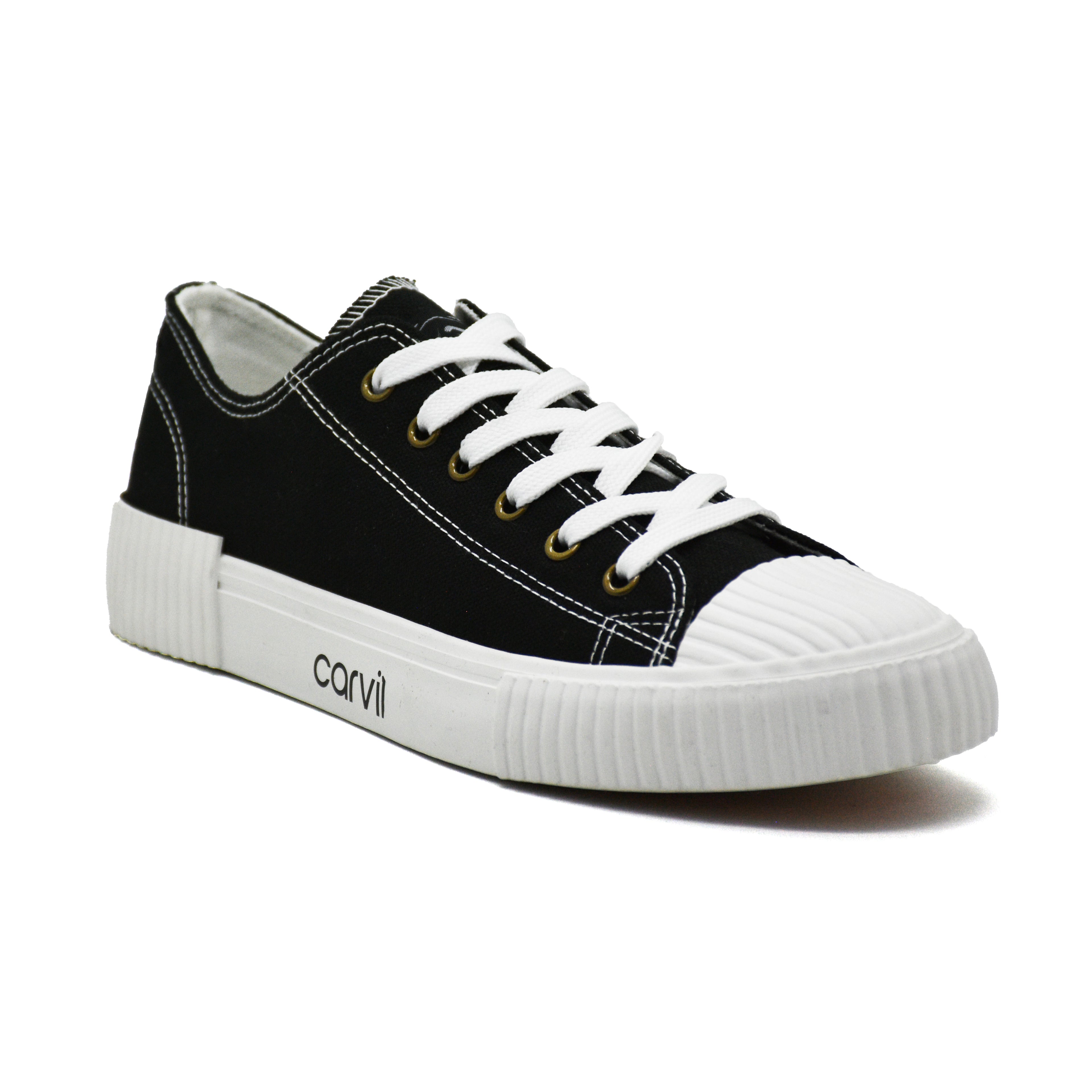 Carvil Sepatu Pria ROBELL-SM BLACK/WHITE