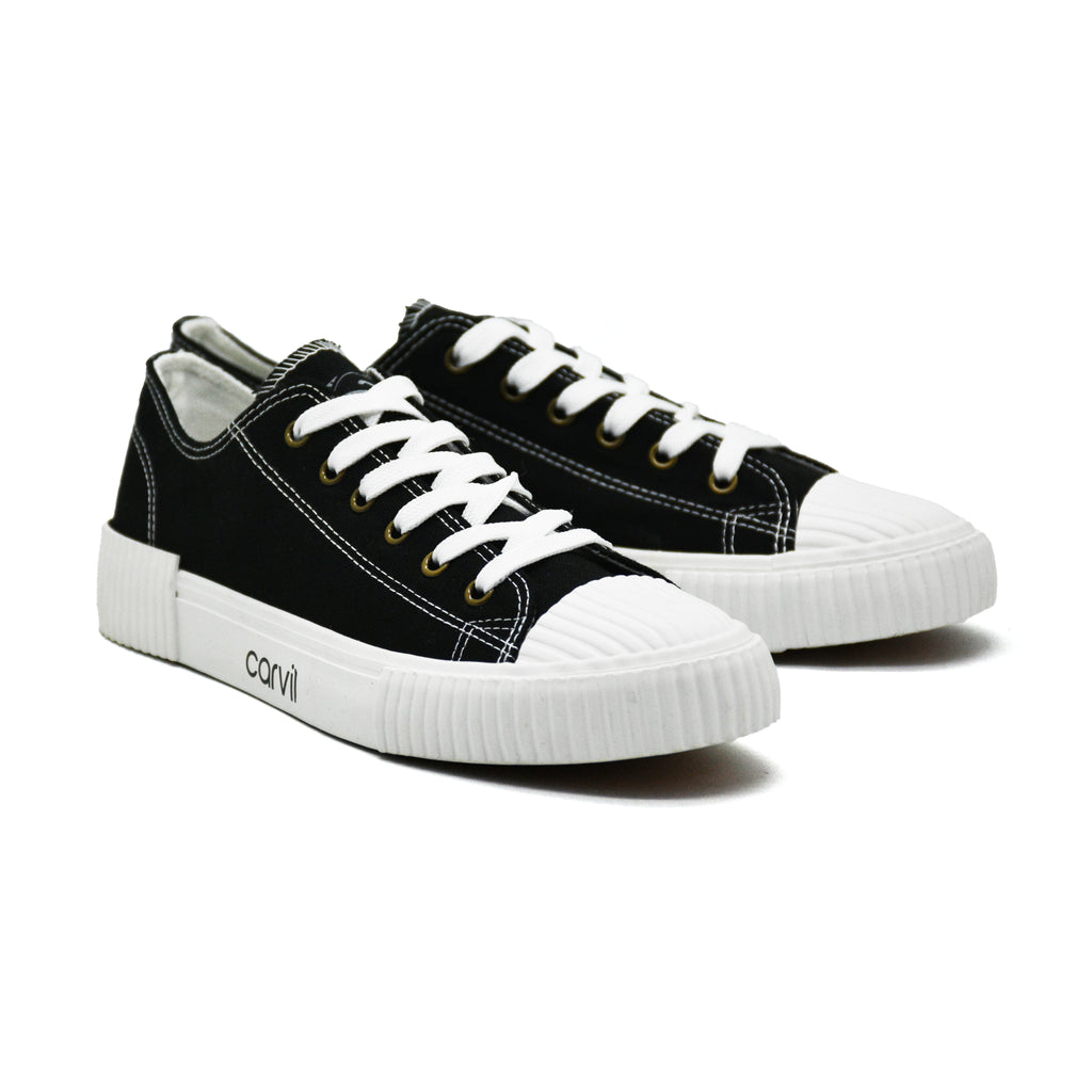 Carvil Sepatu Pria ROBELL-SM BLACK/WHITE