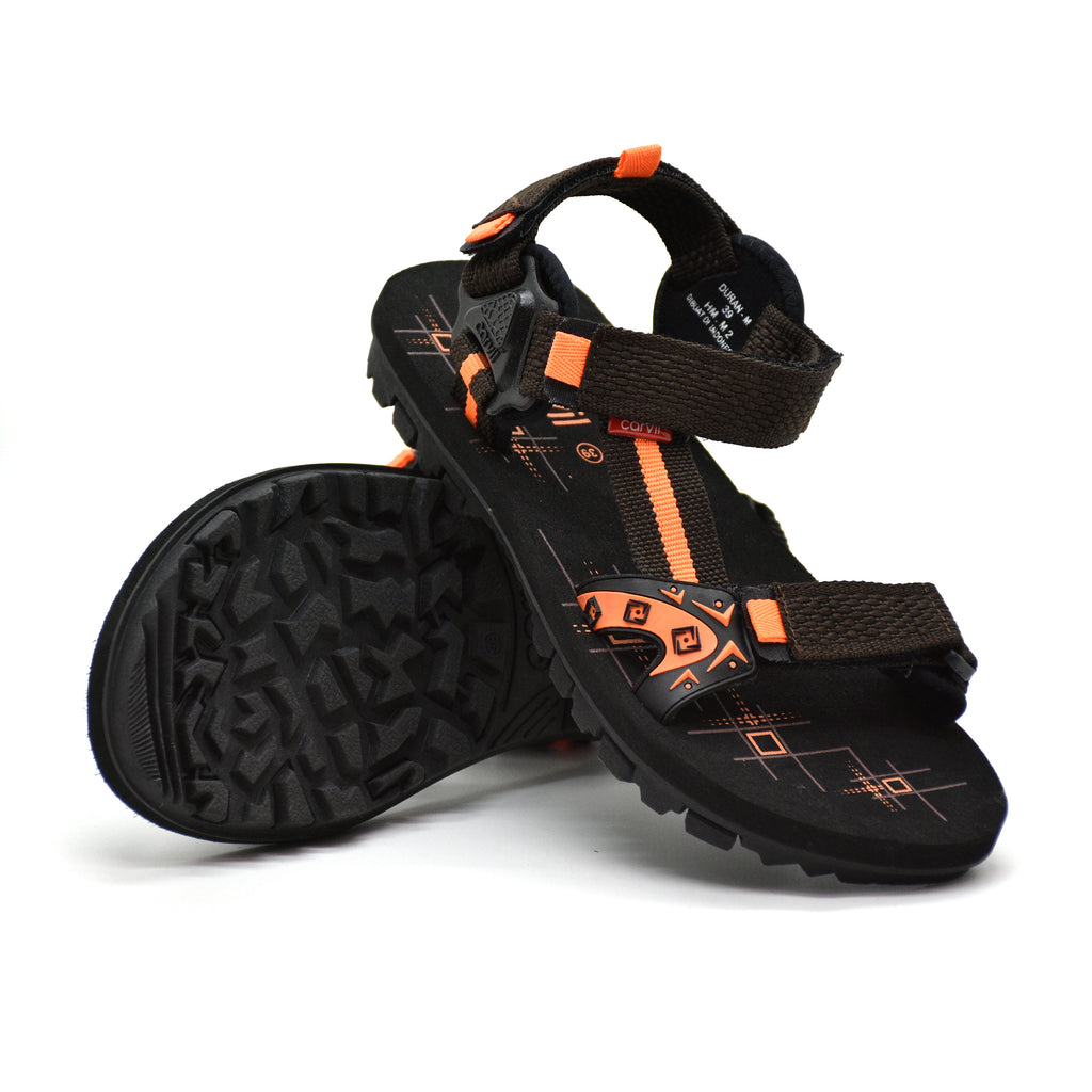 Carvil Sandal Pria RYDER-GM BROWN/ORANGE