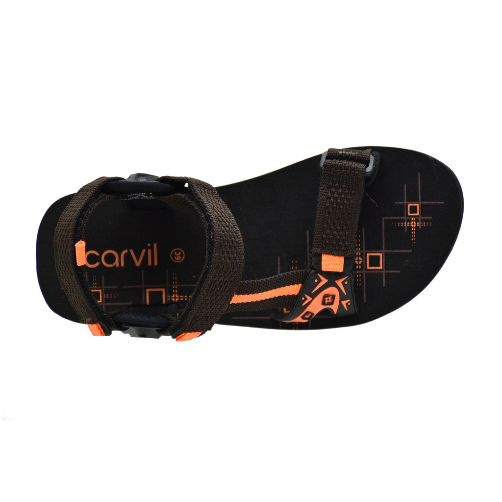 Carvil Sandal Pria RYDER-GM BROWN/ORANGE