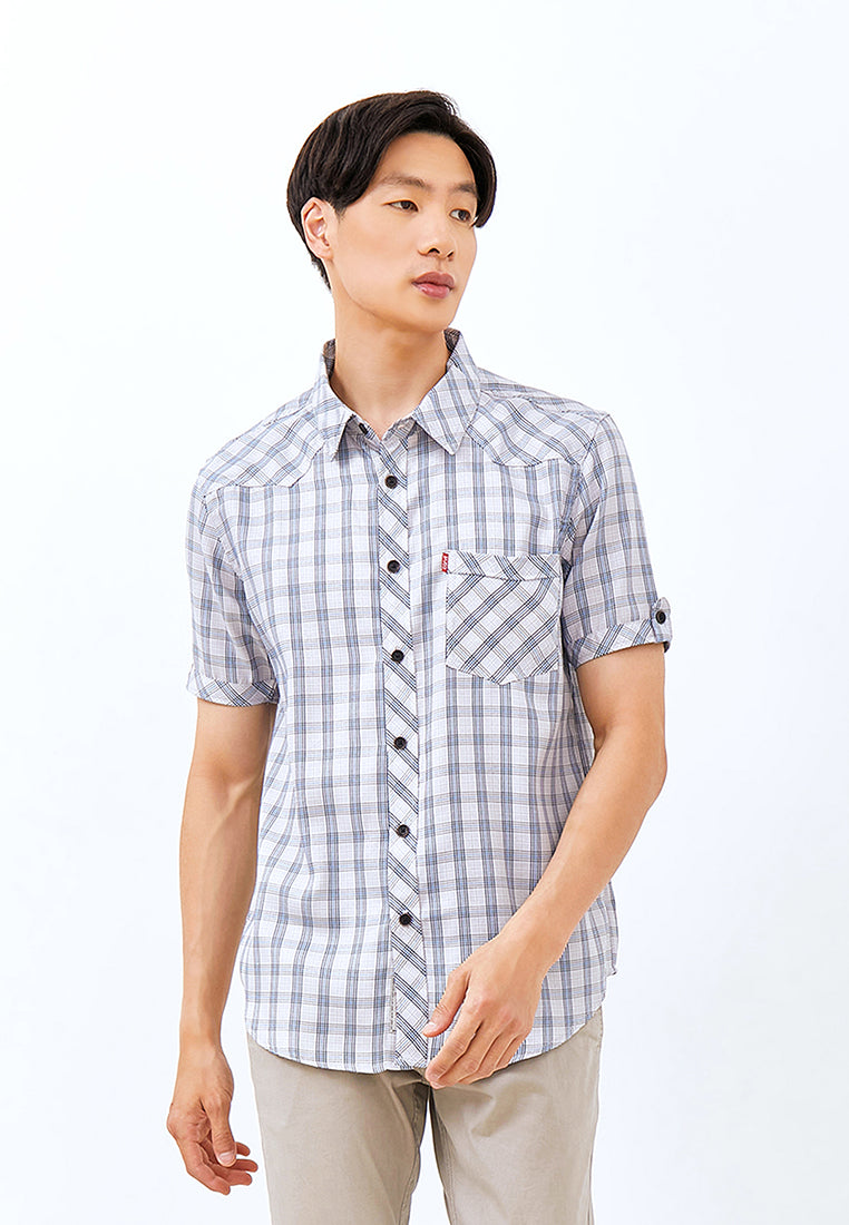 Carvil Kemeja Pria SS SAMUEL - BLUE