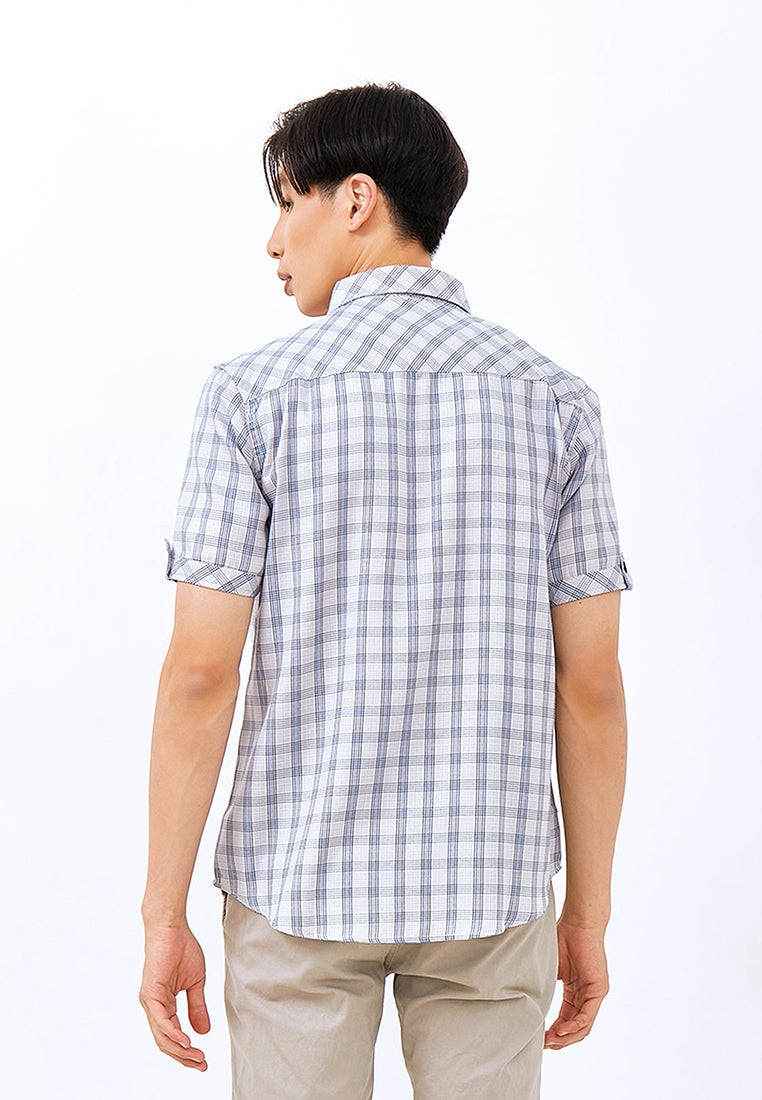 Carvil Kemeja Pria SS SAMUEL - BLUE