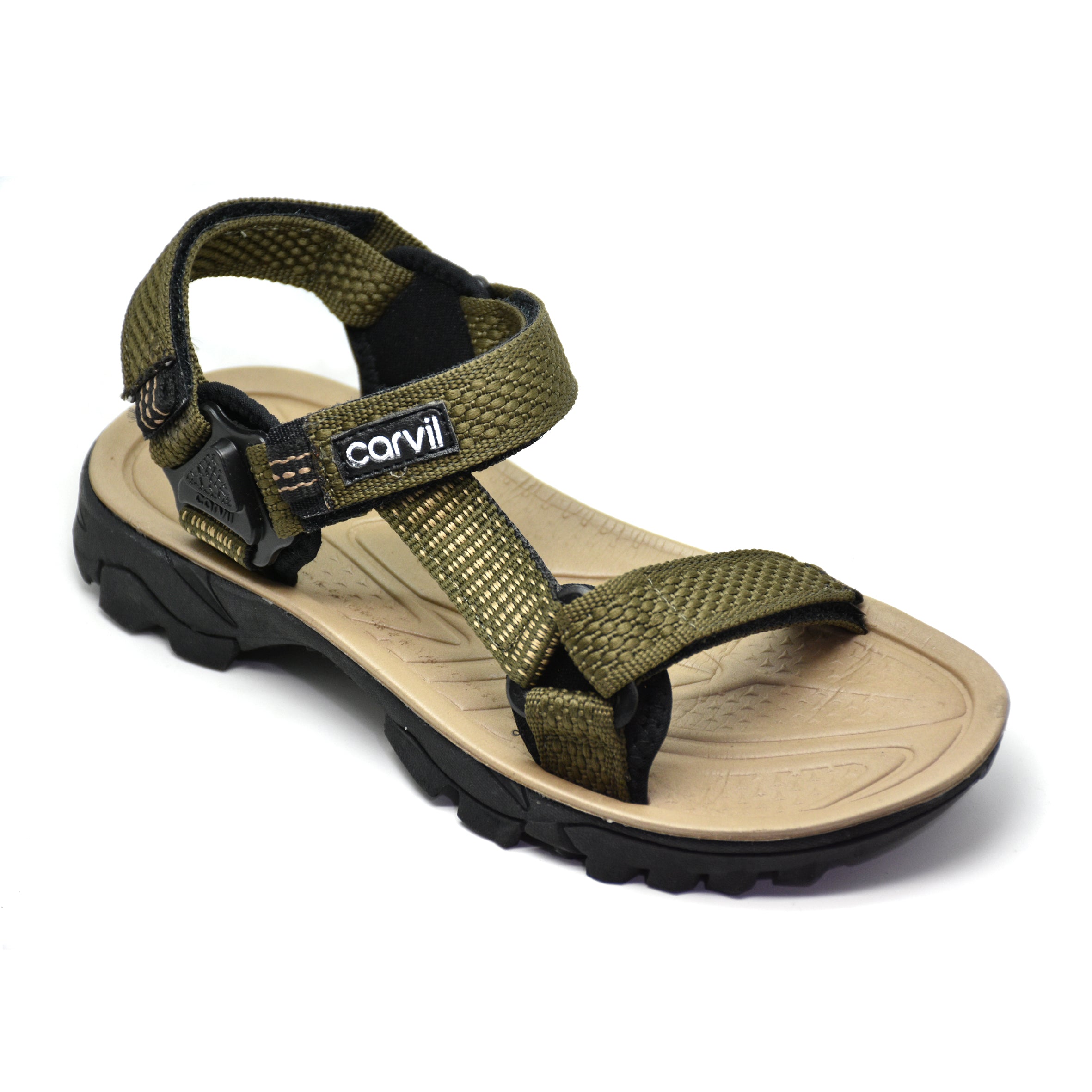 Carvil Sandal Anak SANTANDER-GT- OLIVE/BEIGE