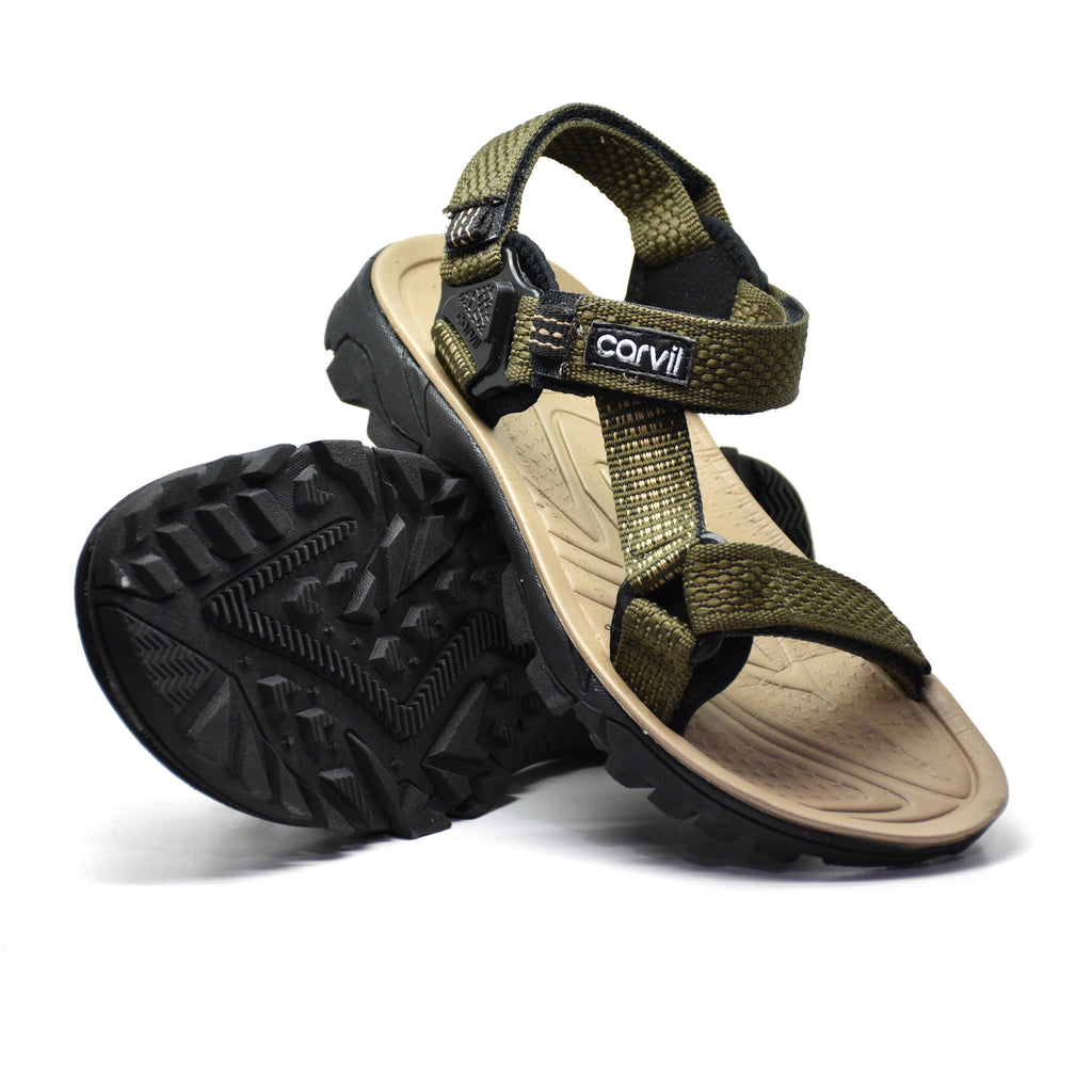 Carvil Sandal Anak SANTANDER-GT- OLIVE/BEIGE