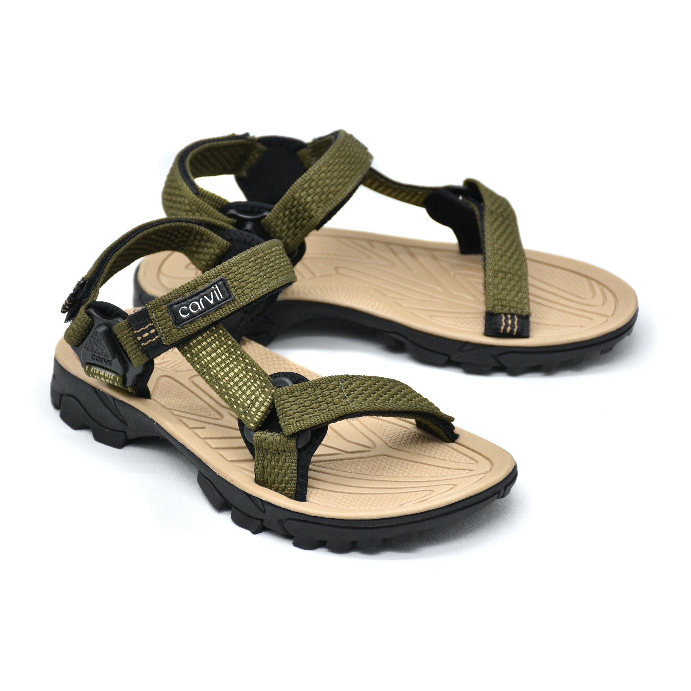 Carvil Sandal Anak SANTANDER-GT- OLIVE/BEIGE