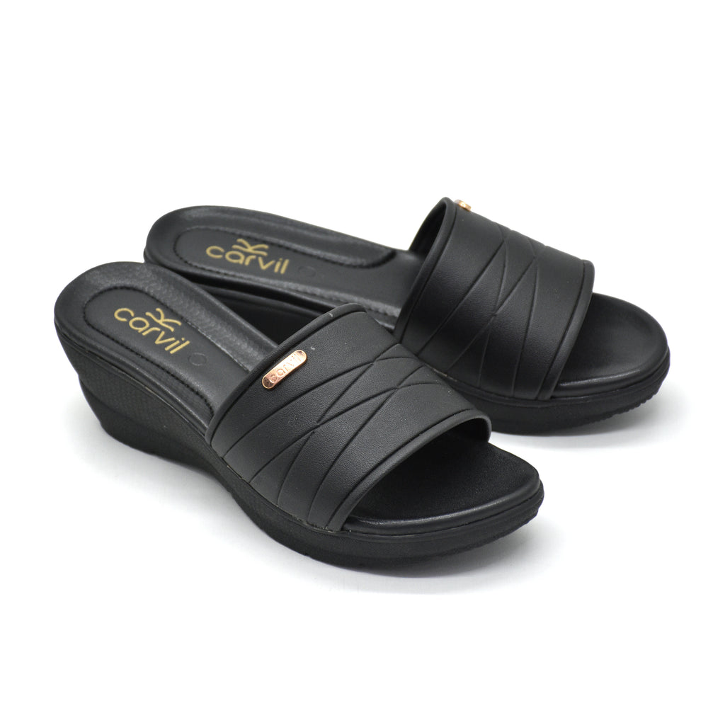Carvil Sandal Wanita SAVITA-03 L BLACK
