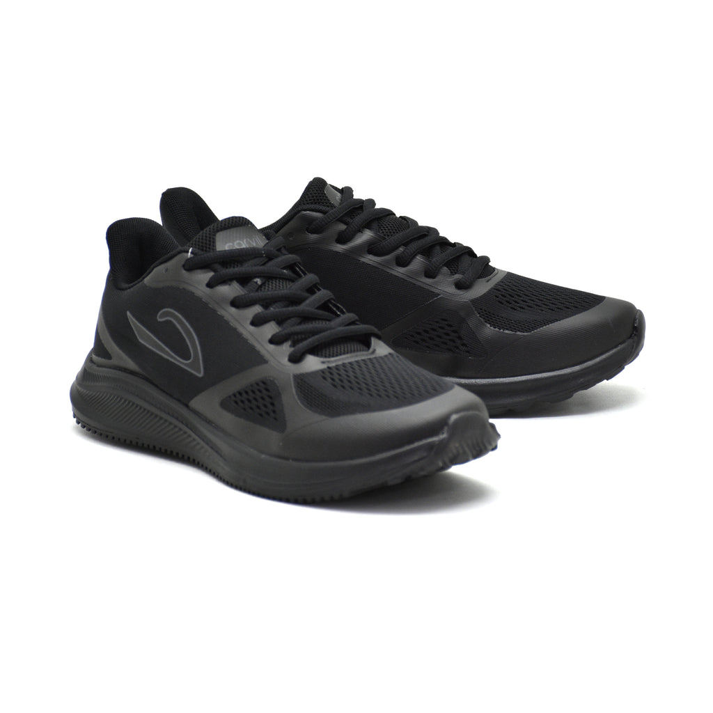 Carvil Sepatu Pria SILVA-SM BLACK/BLACK