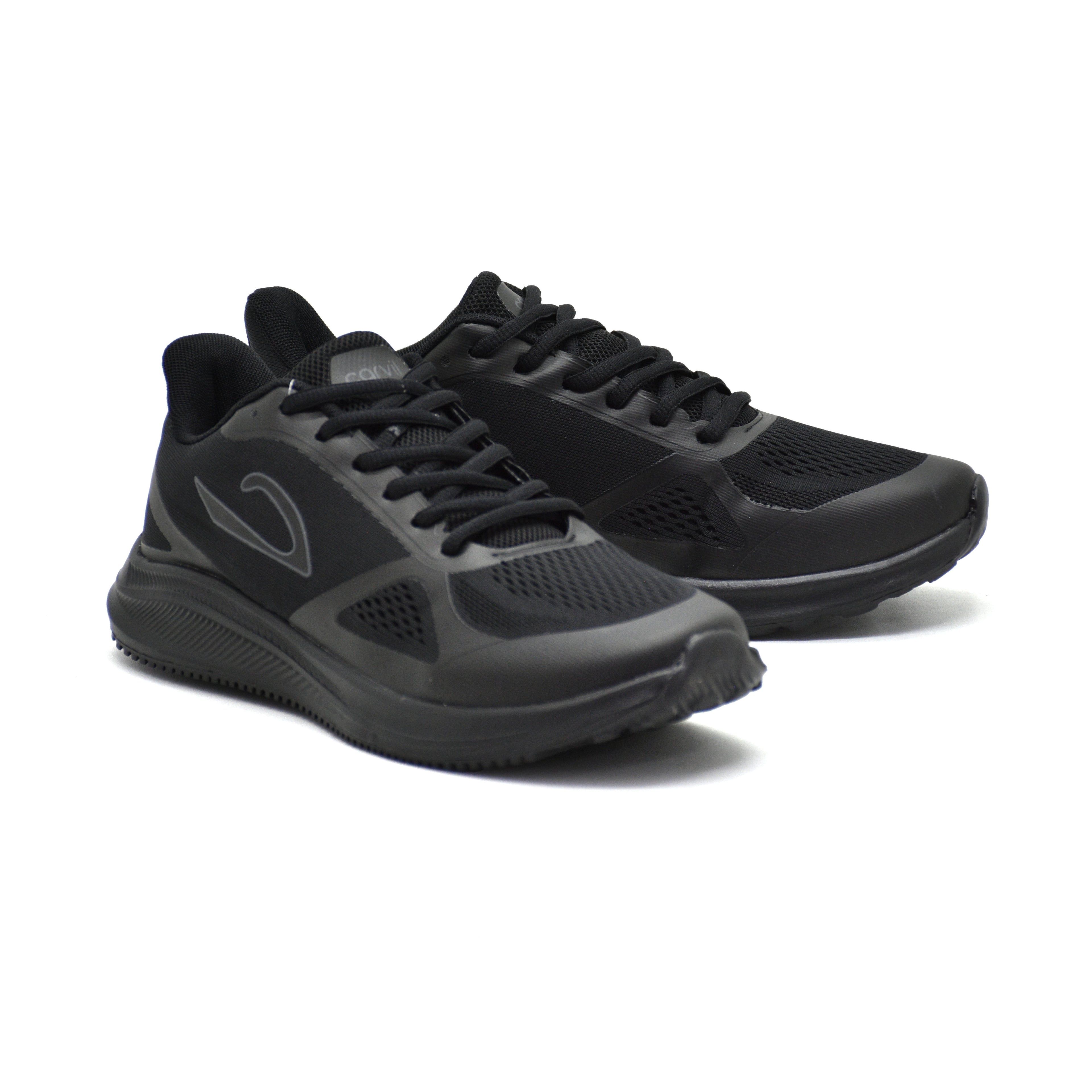 Carvil Sepatu Pria SILVA-SM BLACK/BLACK