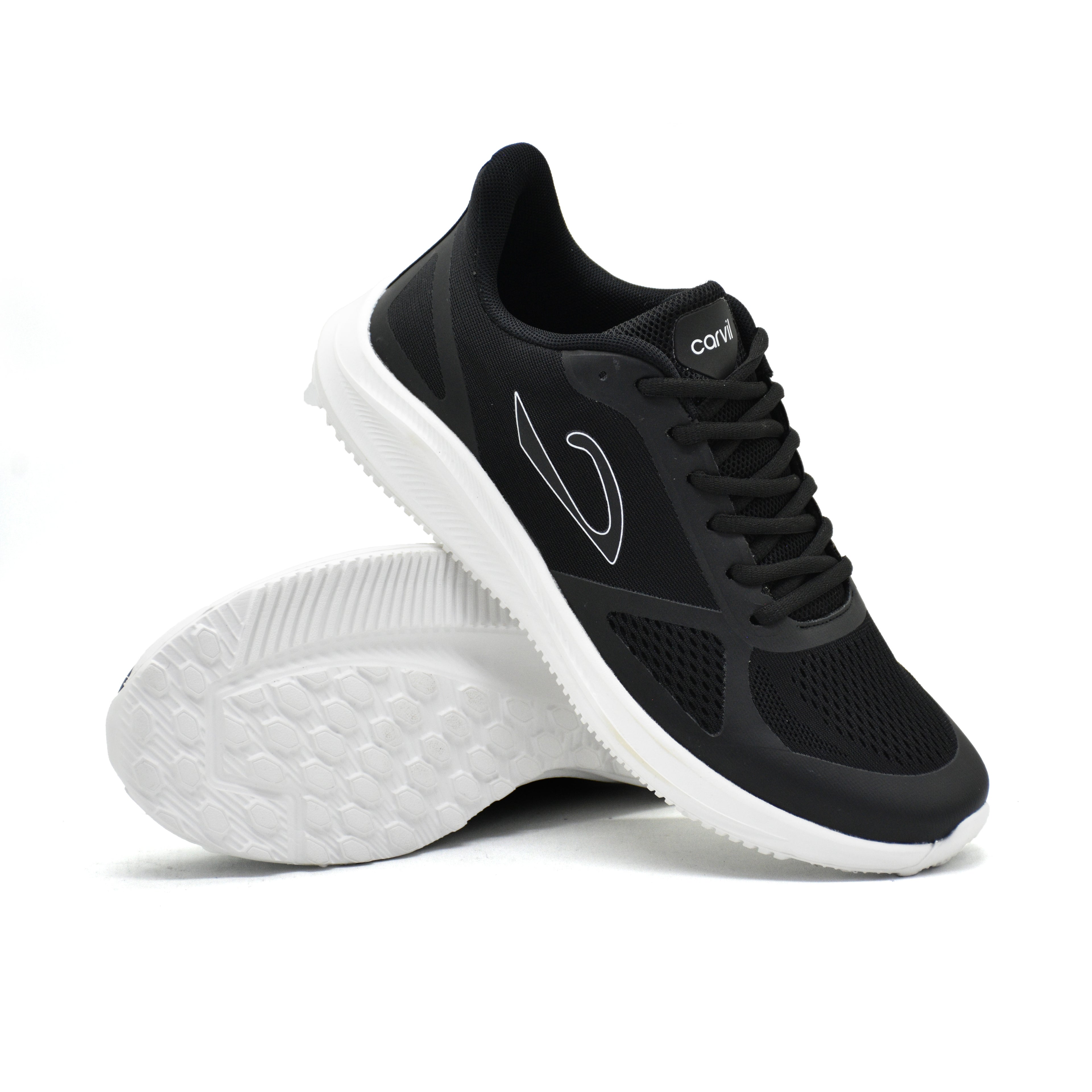 Carvil Sepatu Pria SILVA-SM BLACK/WHITE